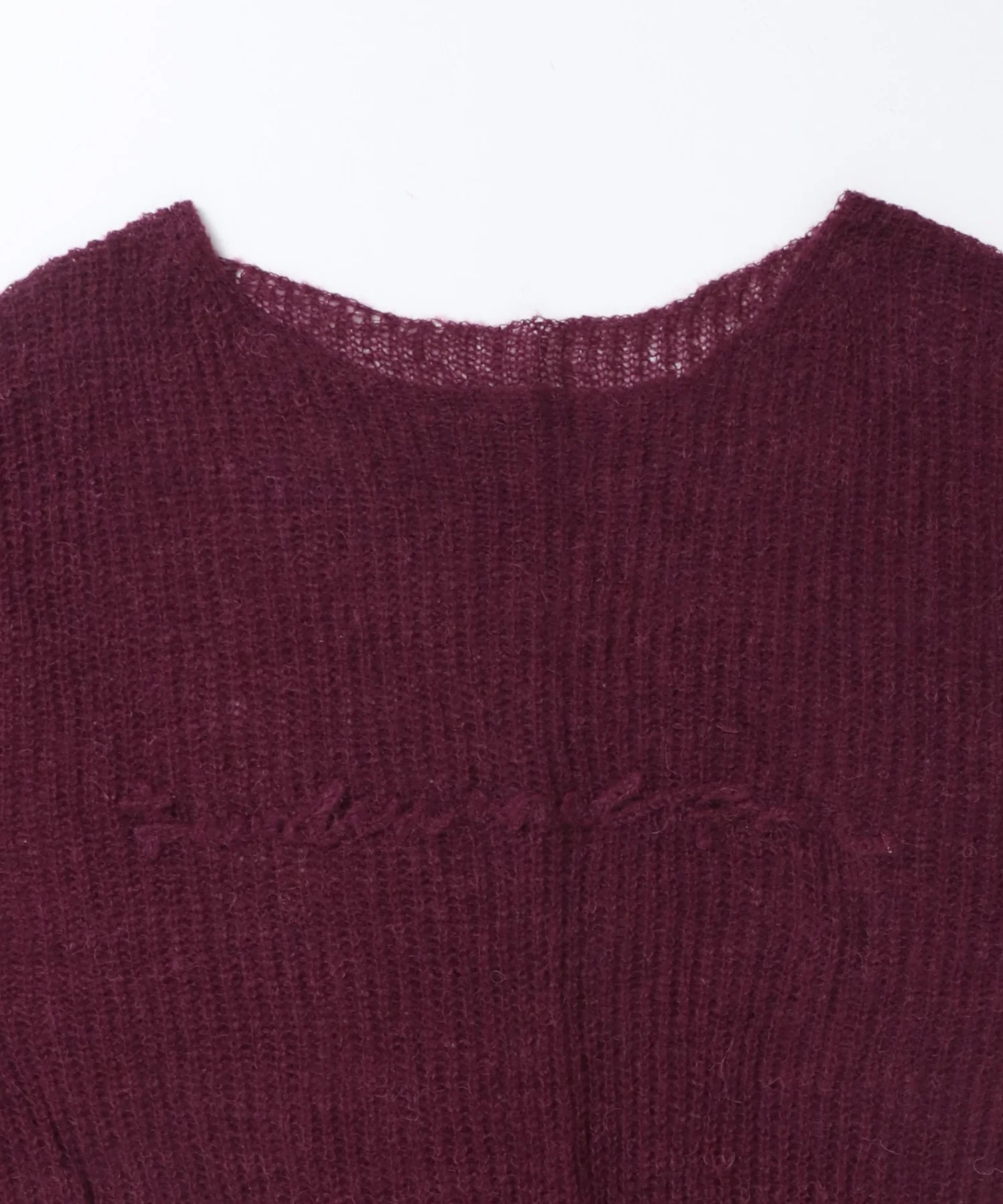 アルパカニット ロゴシアートップス