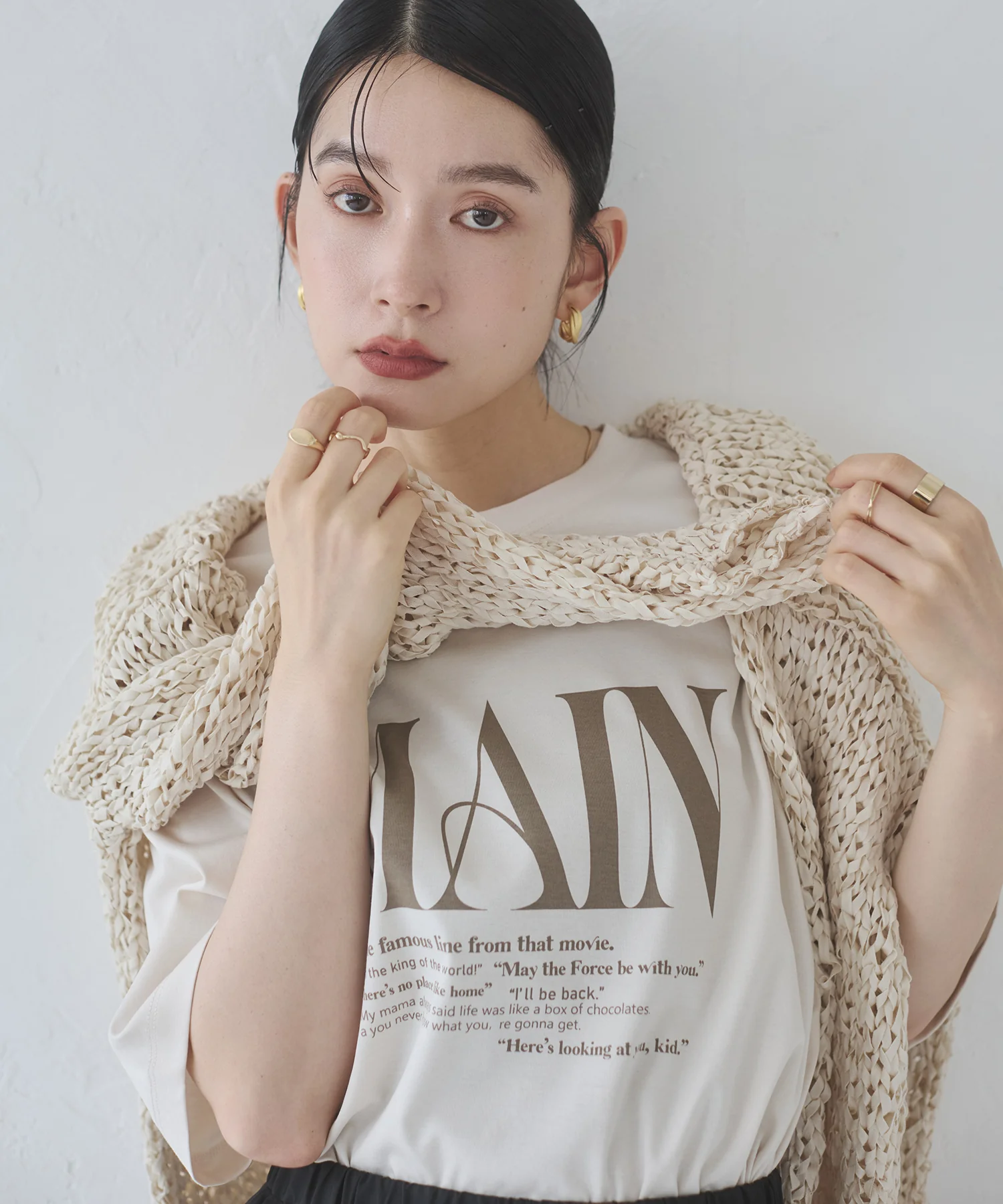 ロゴプリント 半袖T