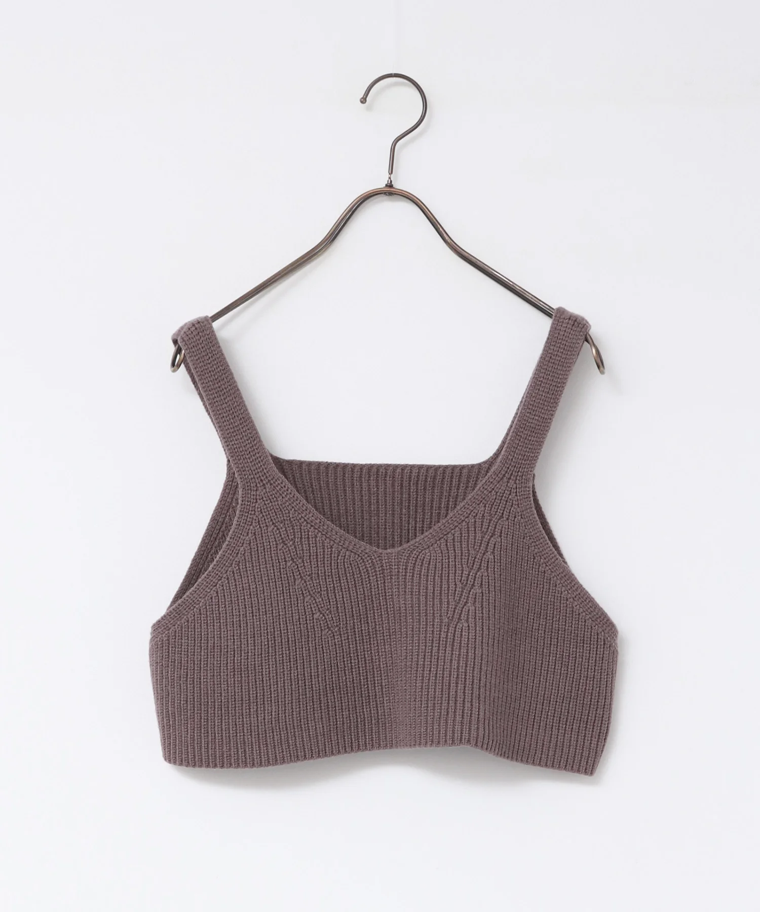 【静電気防止】やわもちヤーン ニットビスチェ