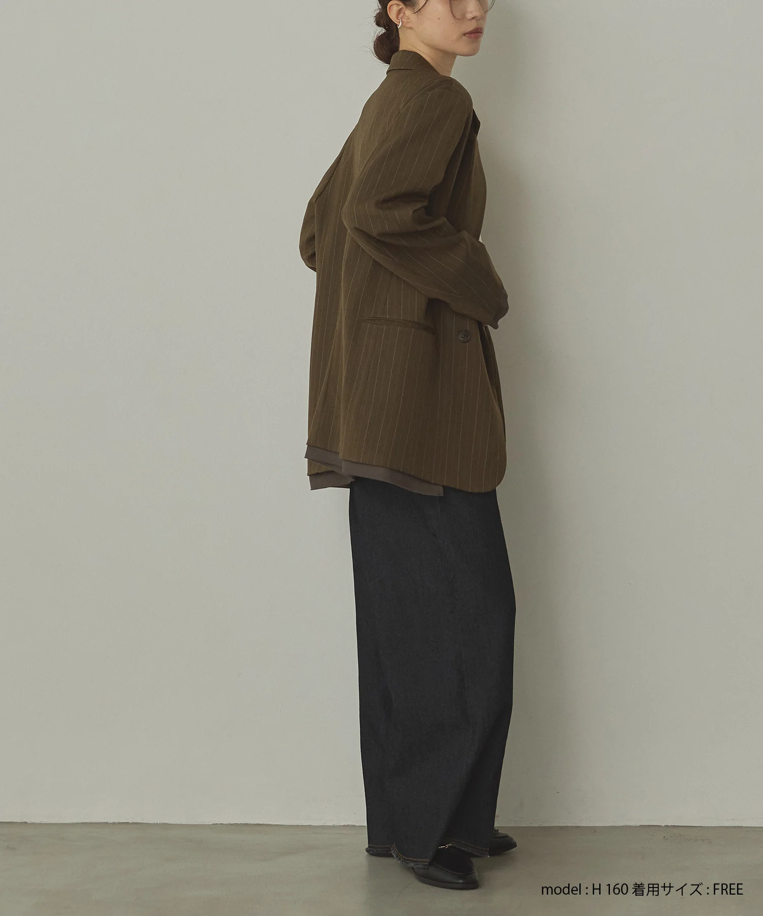 ストライプ ダブルジャケット