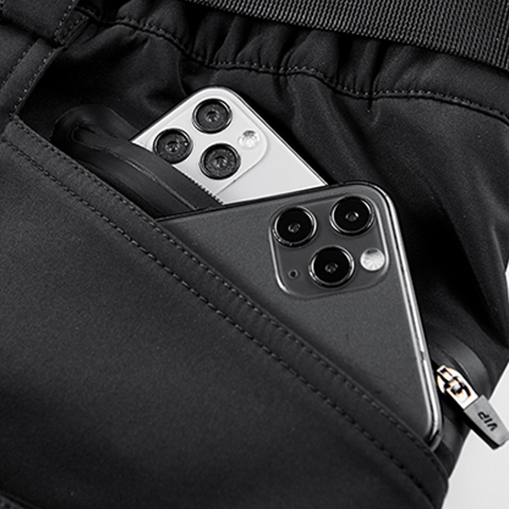 裏起毛　機能性　裾絞りカーゴパンツ/サイクルパンツ