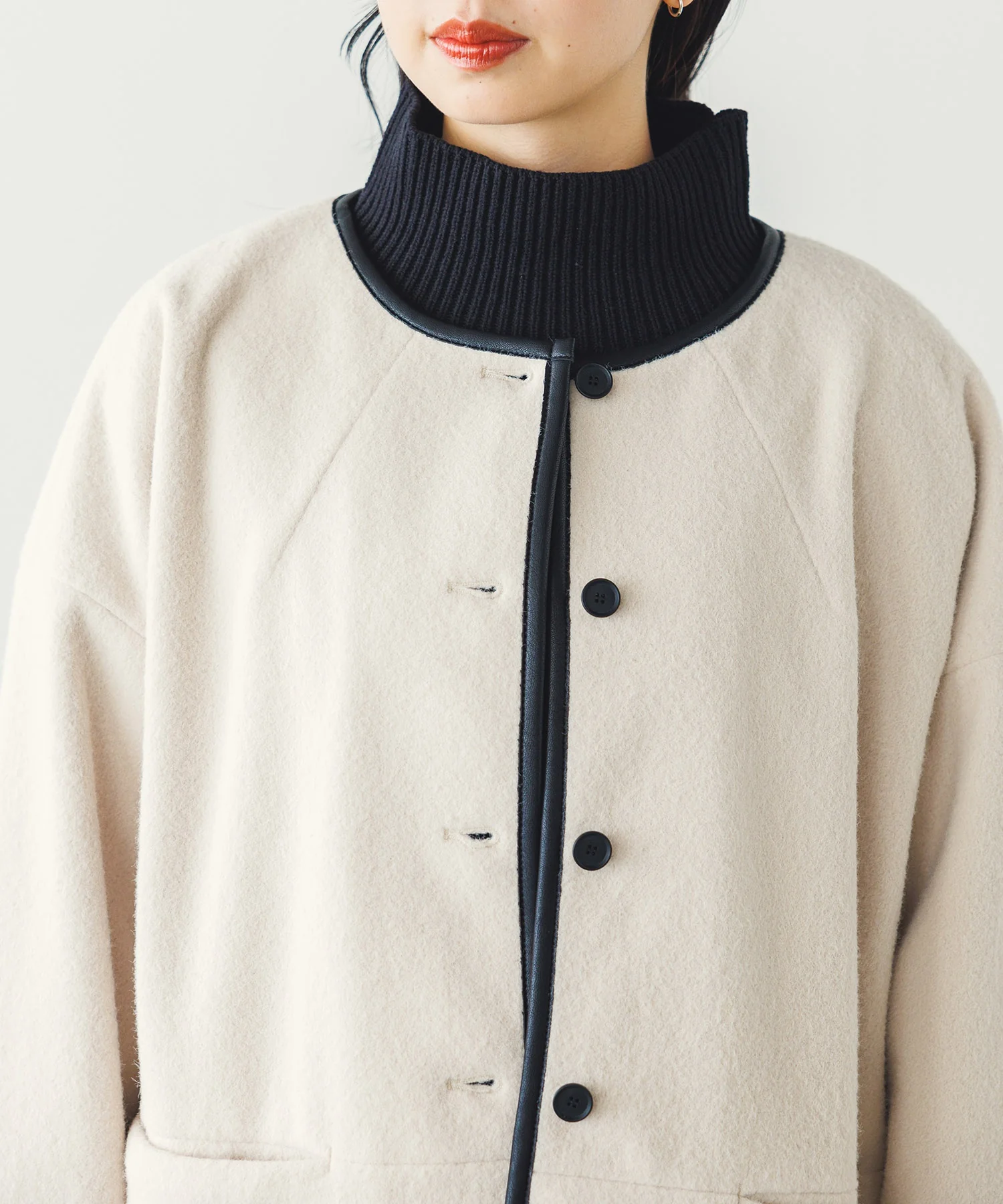 シャギーコクーンブルゾン