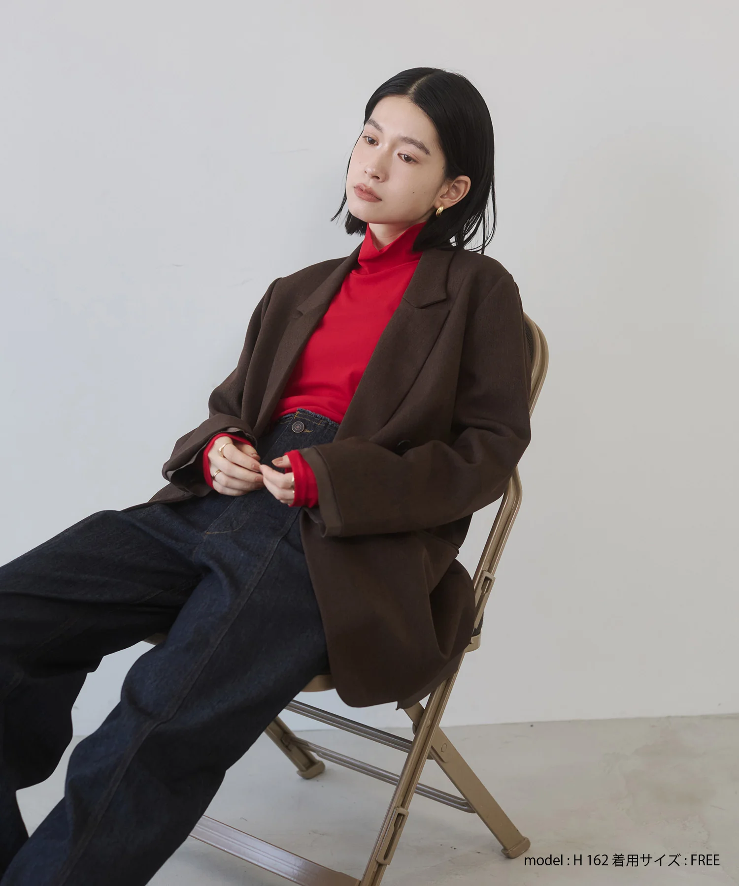 ストライプ ダブルジャケット