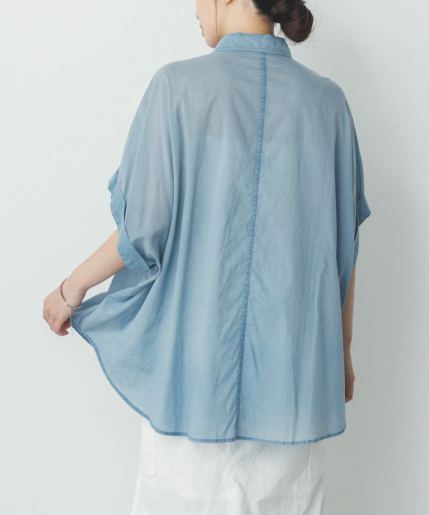 コットンボイル 半袖シャツ