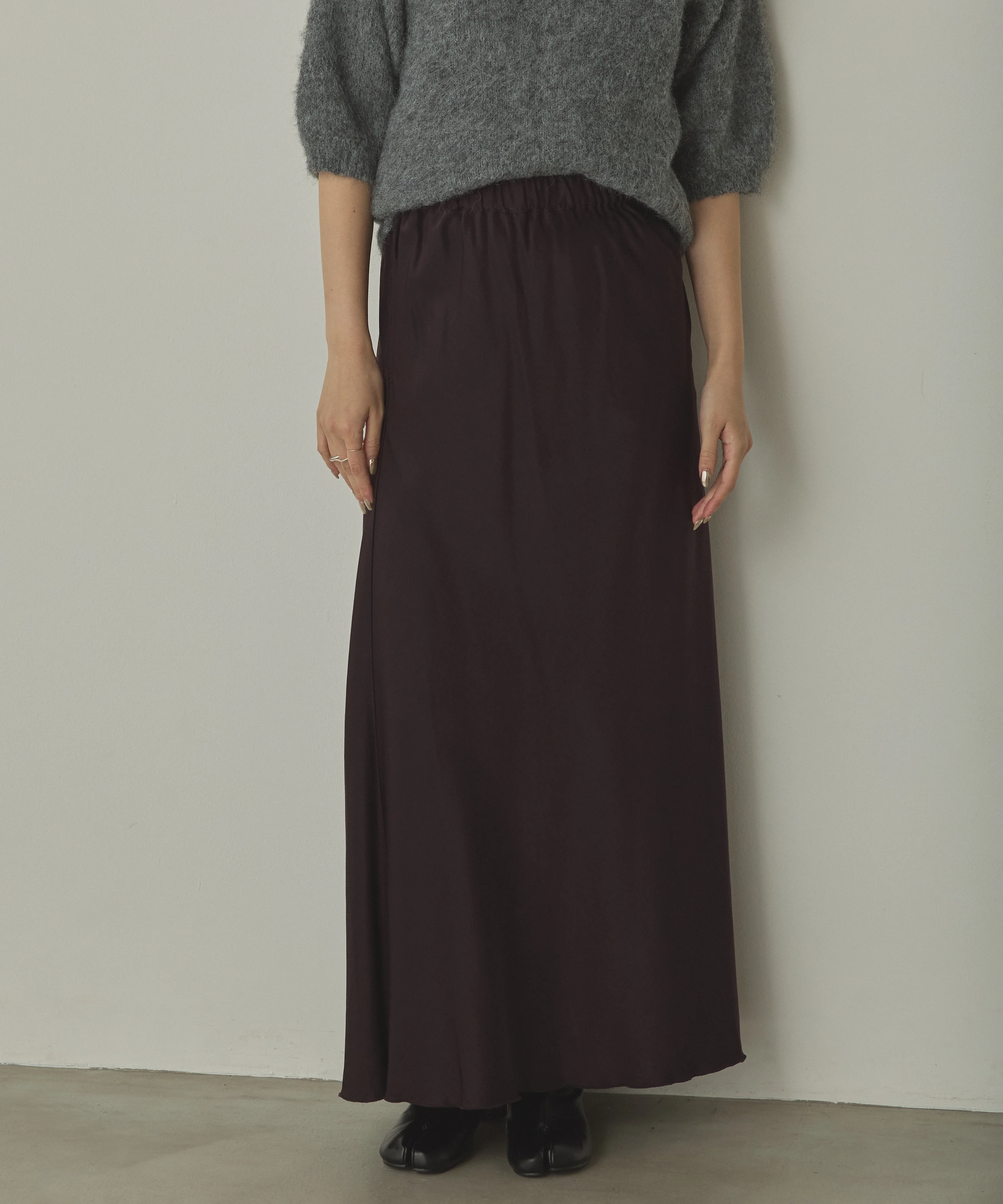 ビンテージサテン ナロースカート