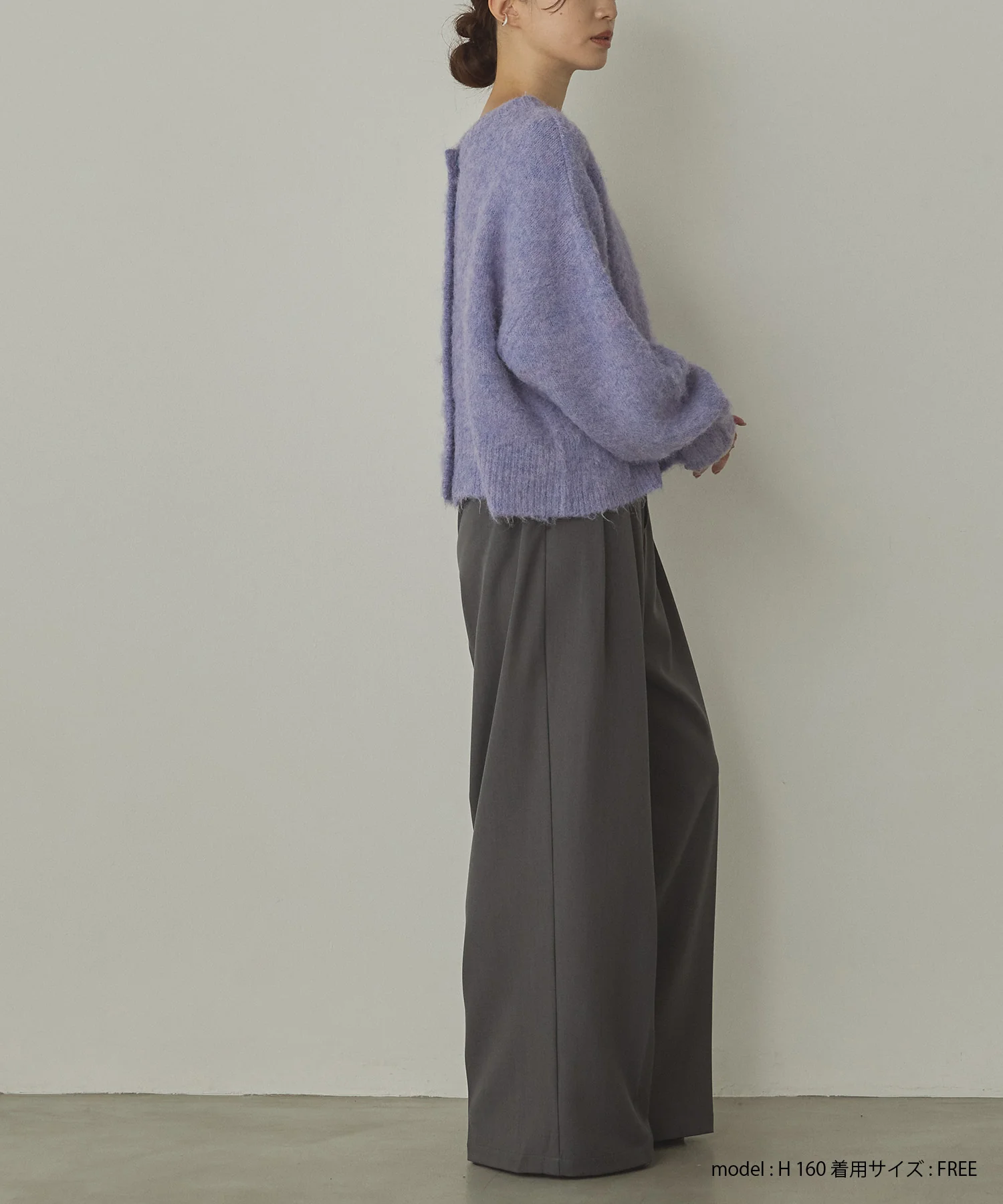 ポリツイル タックパンツ