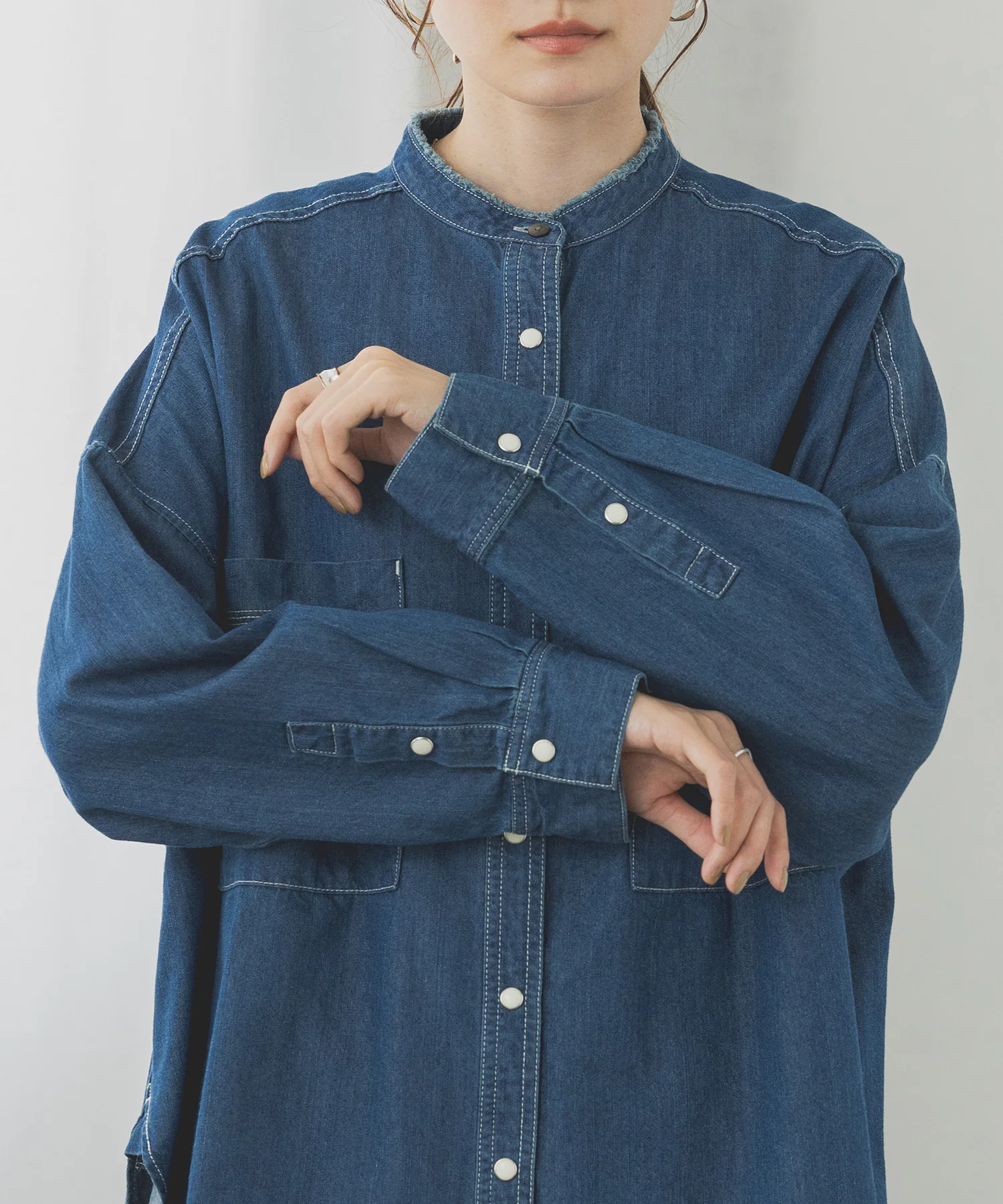 【新色追加】デニムオーバーシャツ