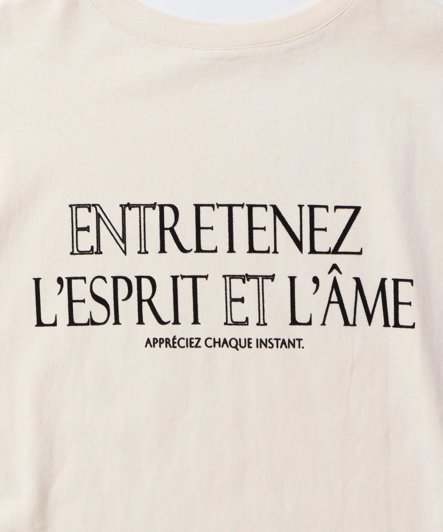 フロッキープリント ロゴロンTシャツ