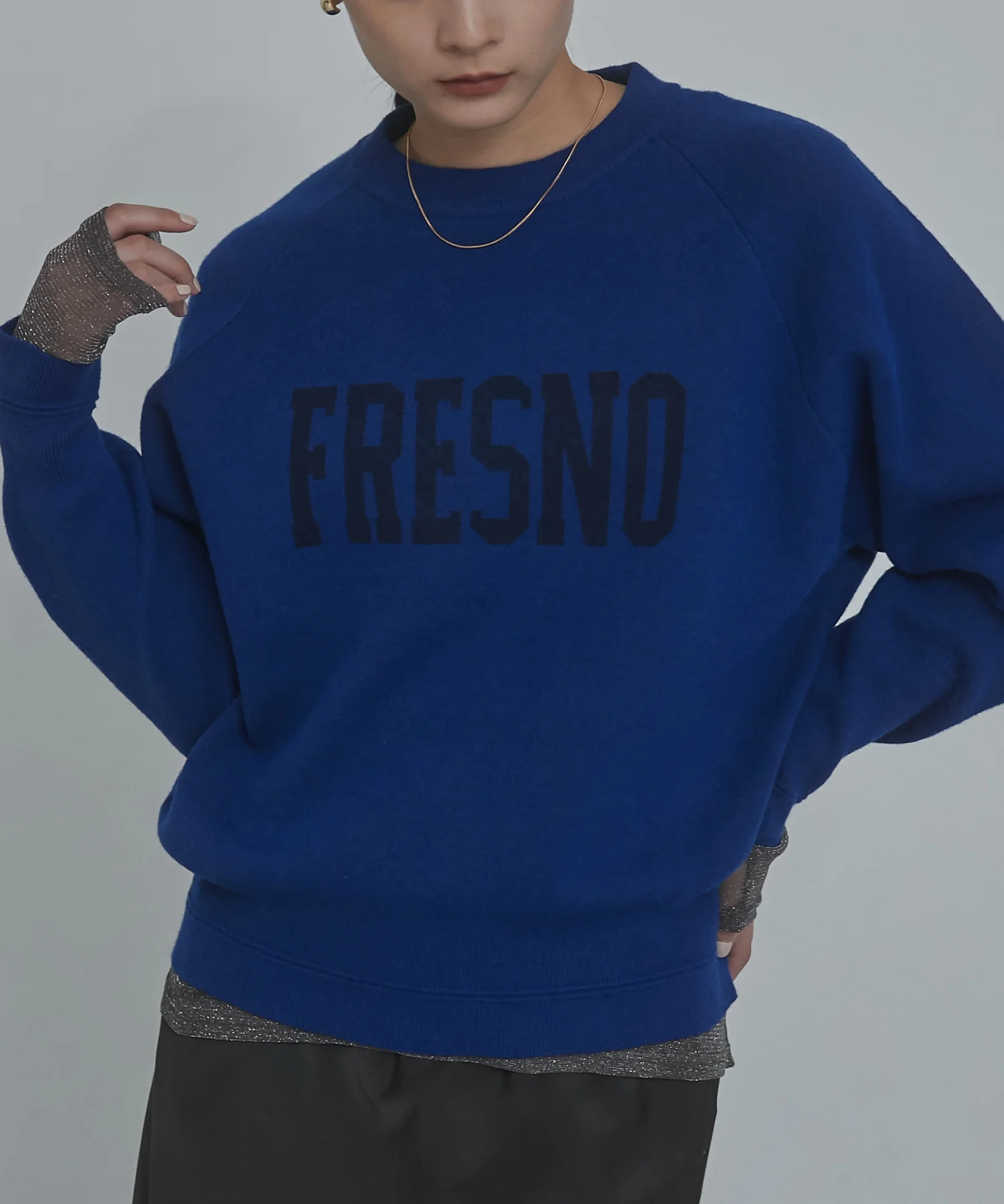 【WEB限定/別注】【新色追加】スウェットライクロゴニット