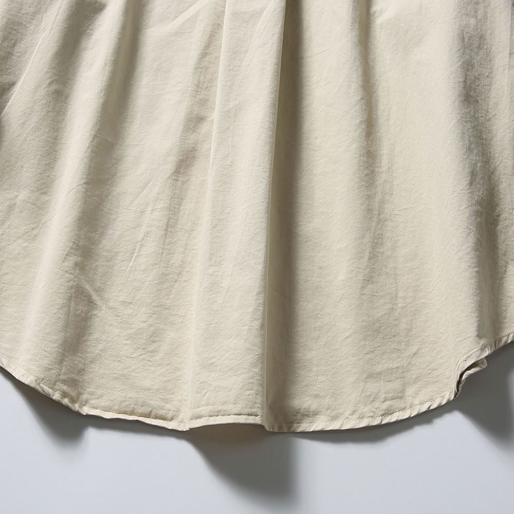 秋限定　アースカラー切り替えカジュアルシャツ