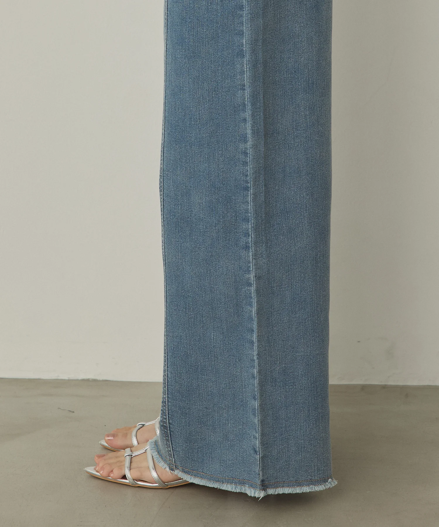 ツイル/デニム ワイドパンツ