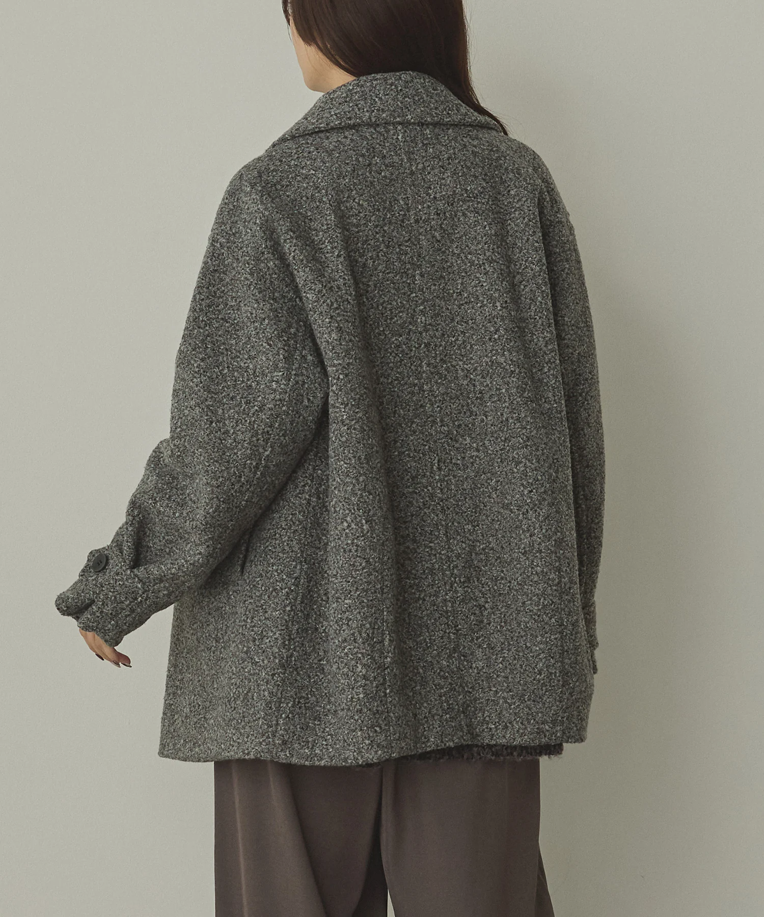 くるくるブークレ ミディアムコート