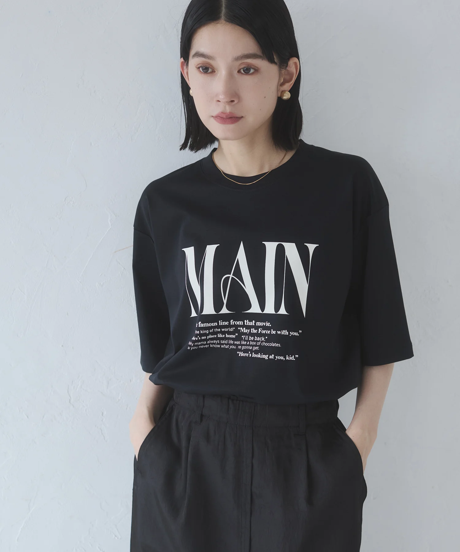 ロゴプリント 半袖T