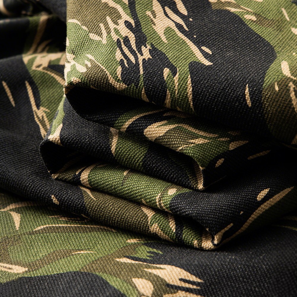 タイガーストライプカモ長袖ワークシャツ