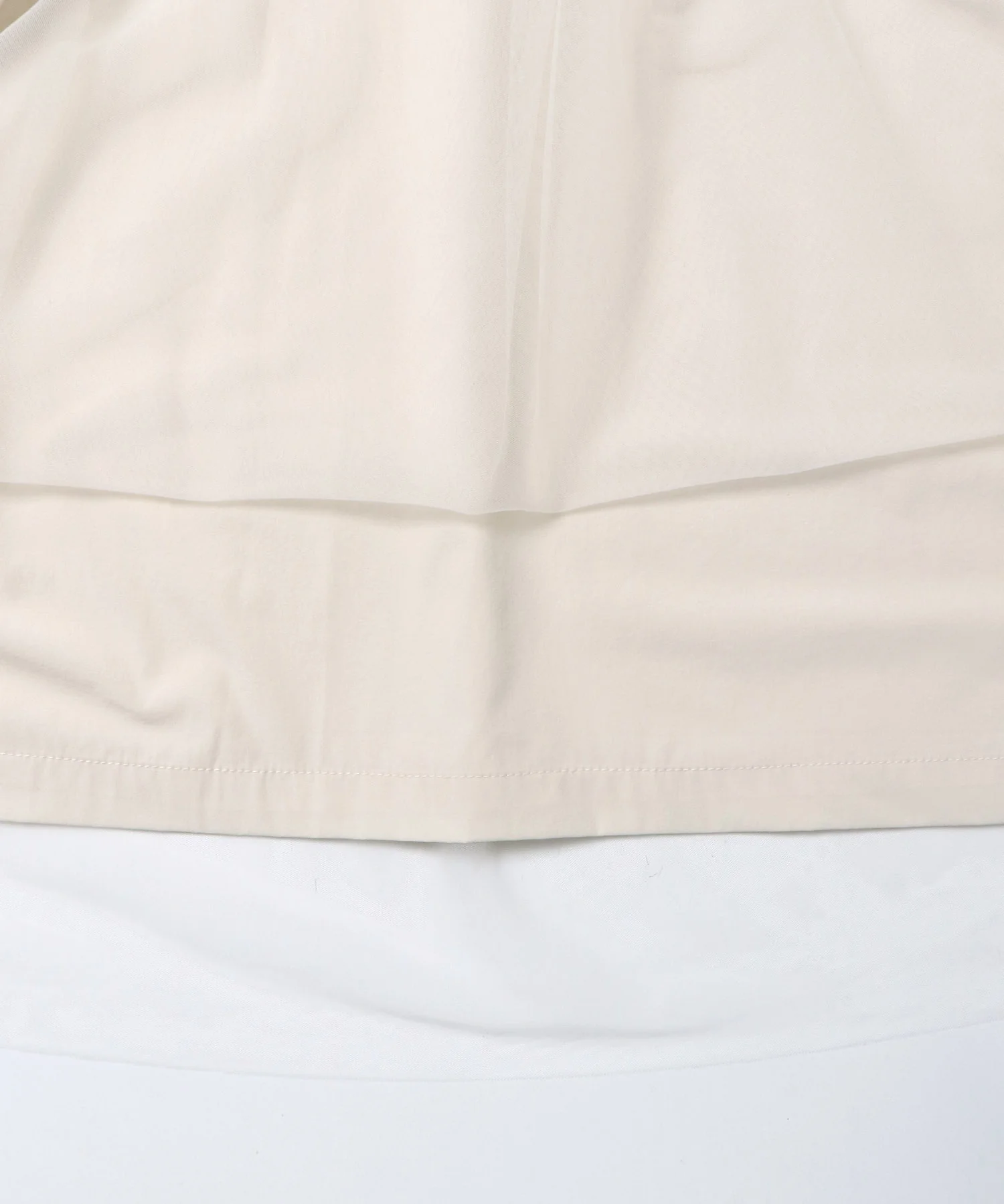 【接触冷感】チュールレイヤードトップス