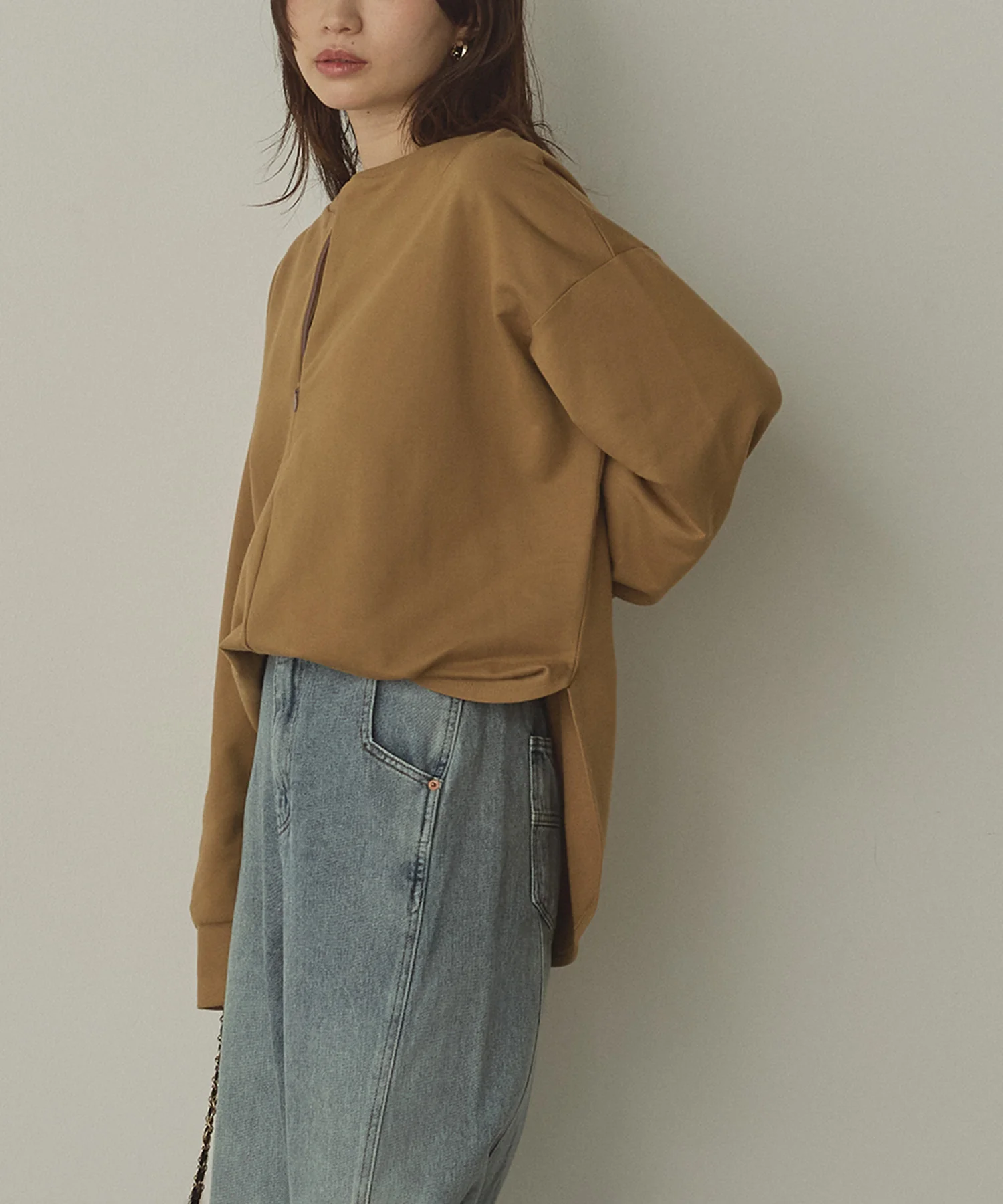 【WEB限定/別注】2WAY ハーフジップスウェット