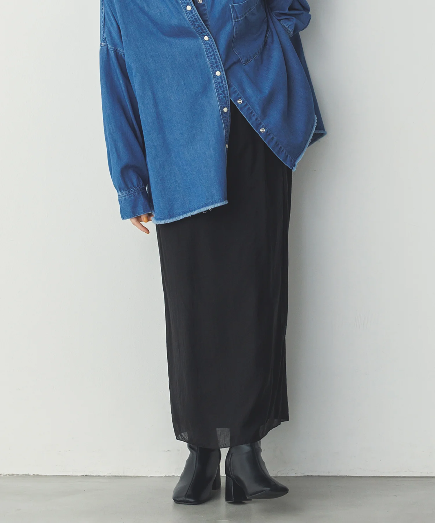 シアーポンチ レイヤードスカートセット