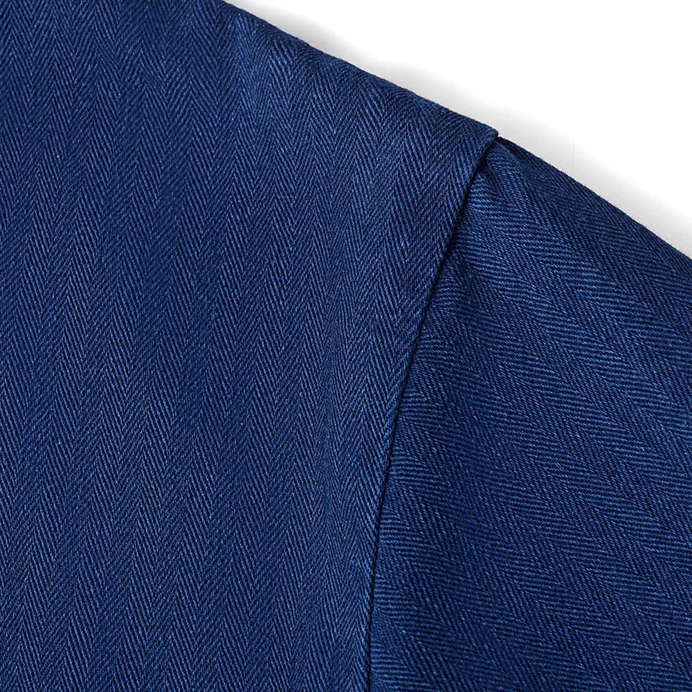 手染め藍染  　カジュアル折り襟テーラードジャケット