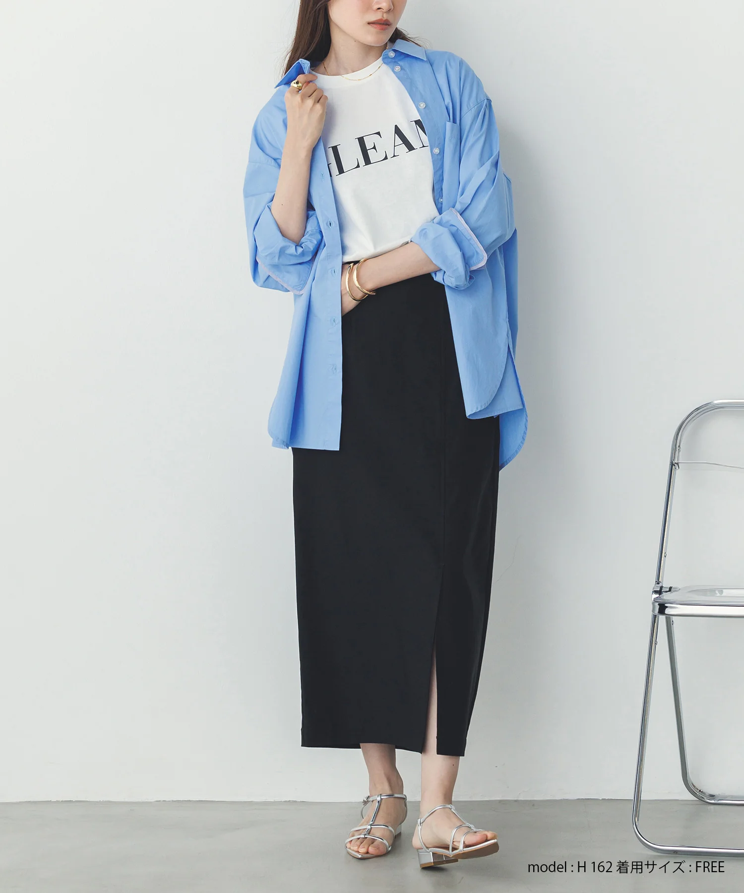 ノースリーブ プリントTシャツ