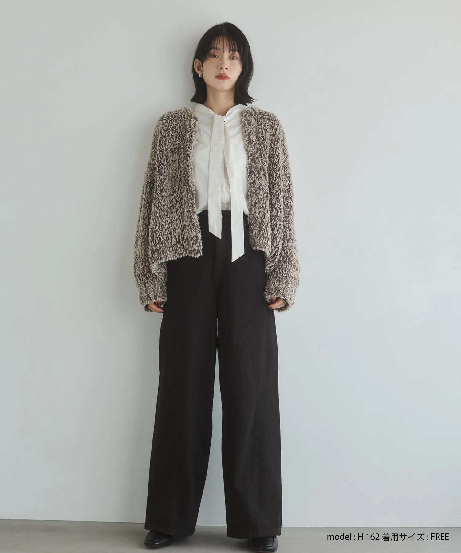 ファー ニットコート