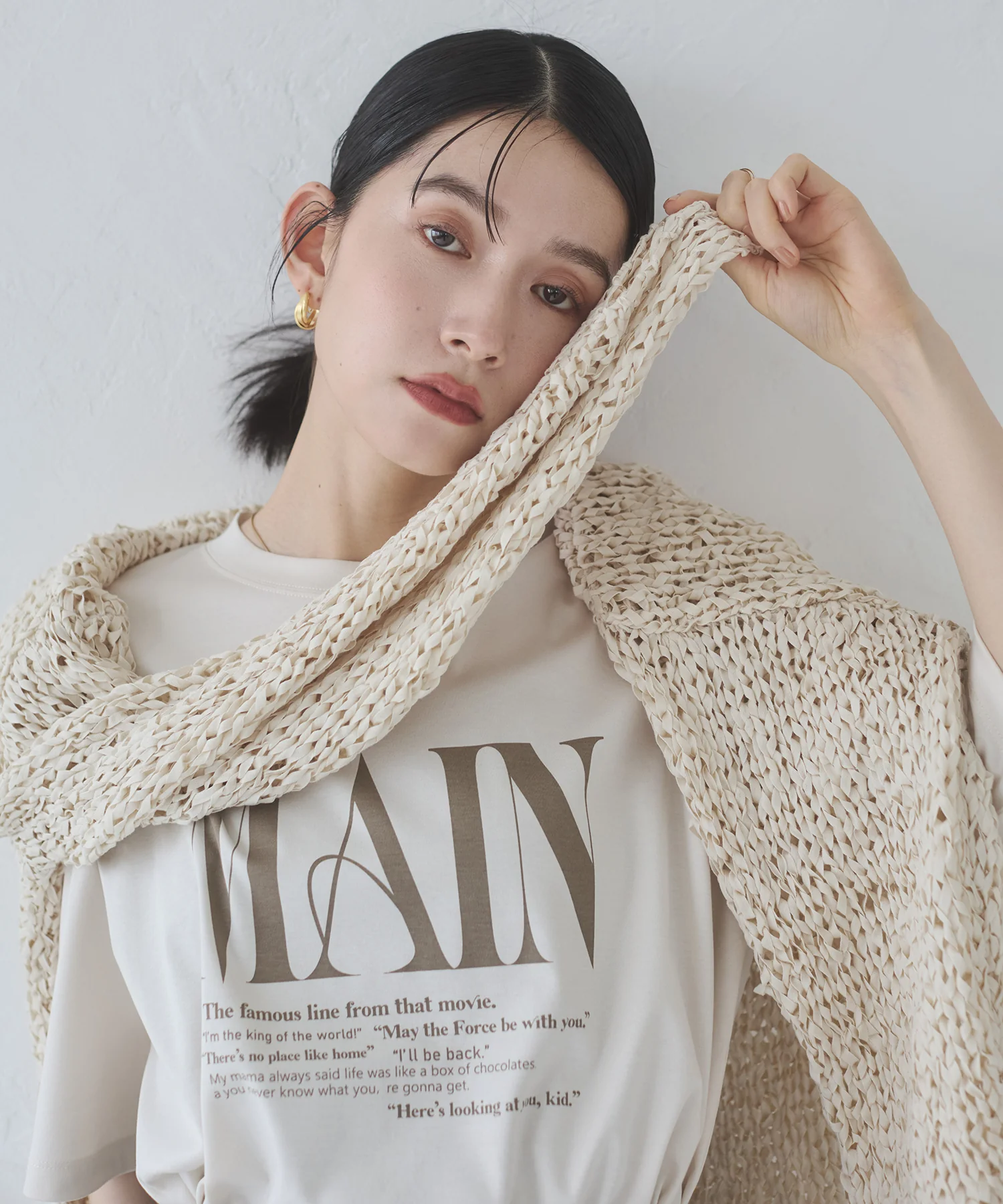 ロゴプリント 半袖T