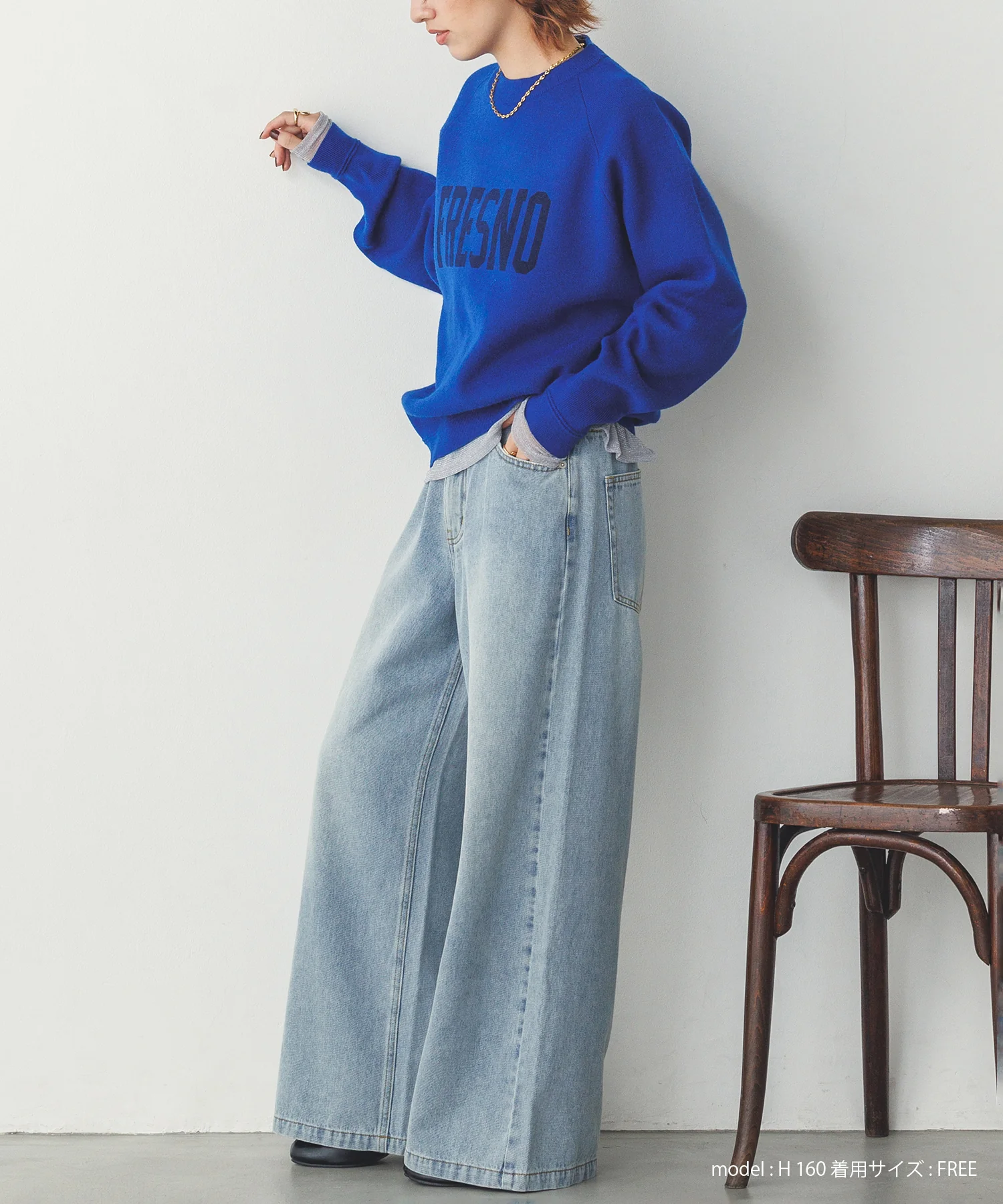 【WEB限定/別注】【新色追加】スウェットライクロゴニット