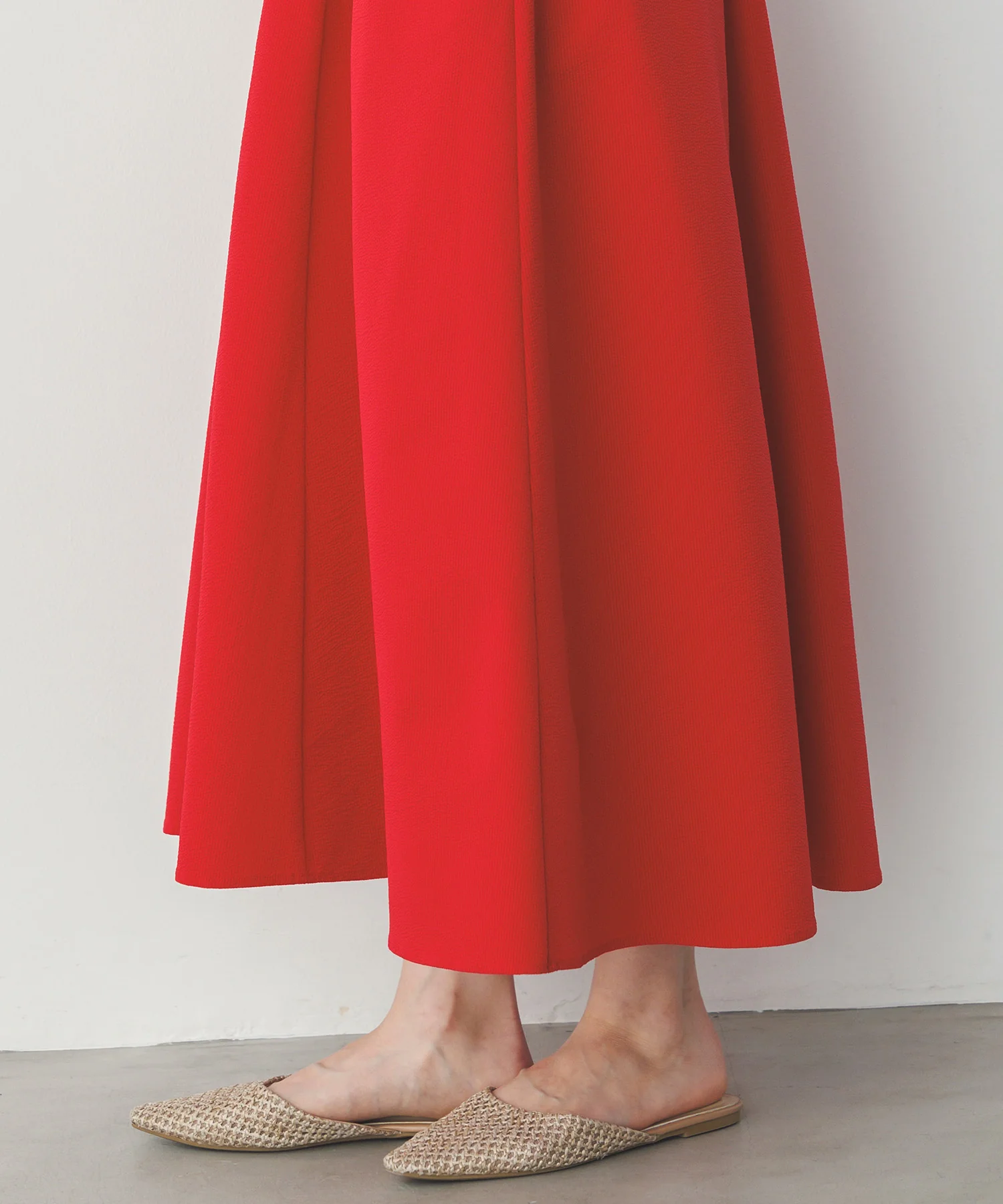 撥水 フレアスカート