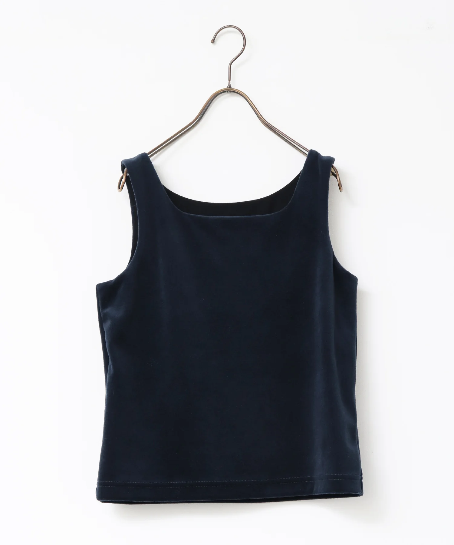 前後2WAY ベロア スクエアタンク