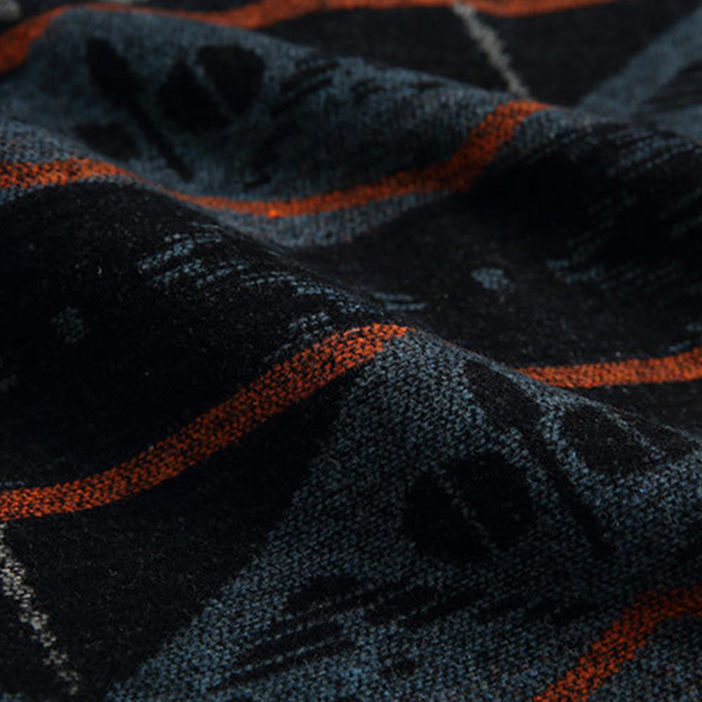 ナバホ柄ジャカード長袖シャツメンズ