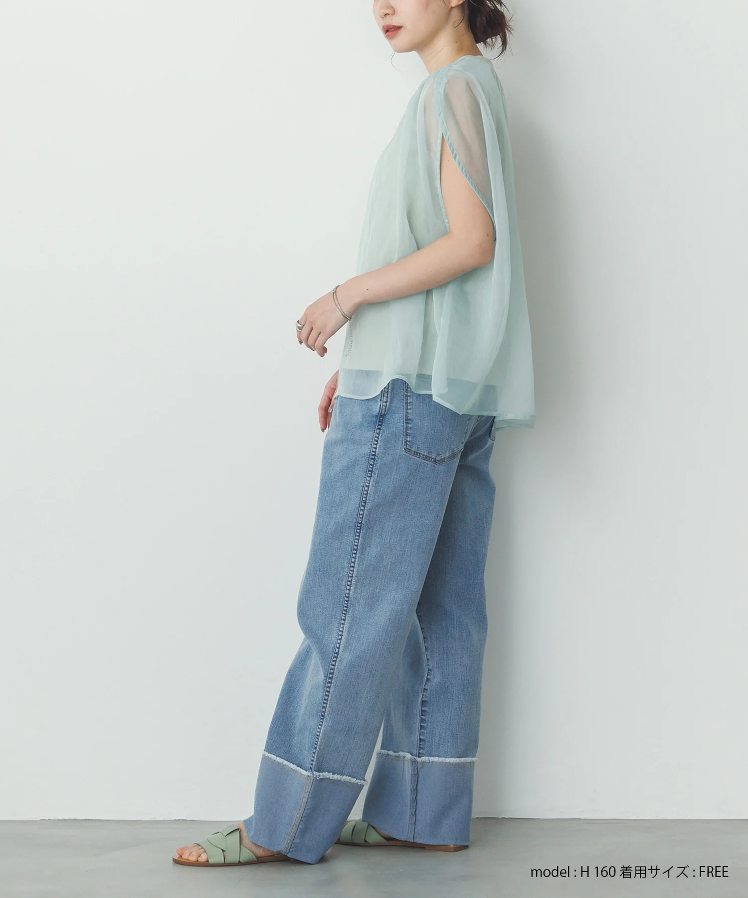 ニュアンス シアーレイヤードトップス