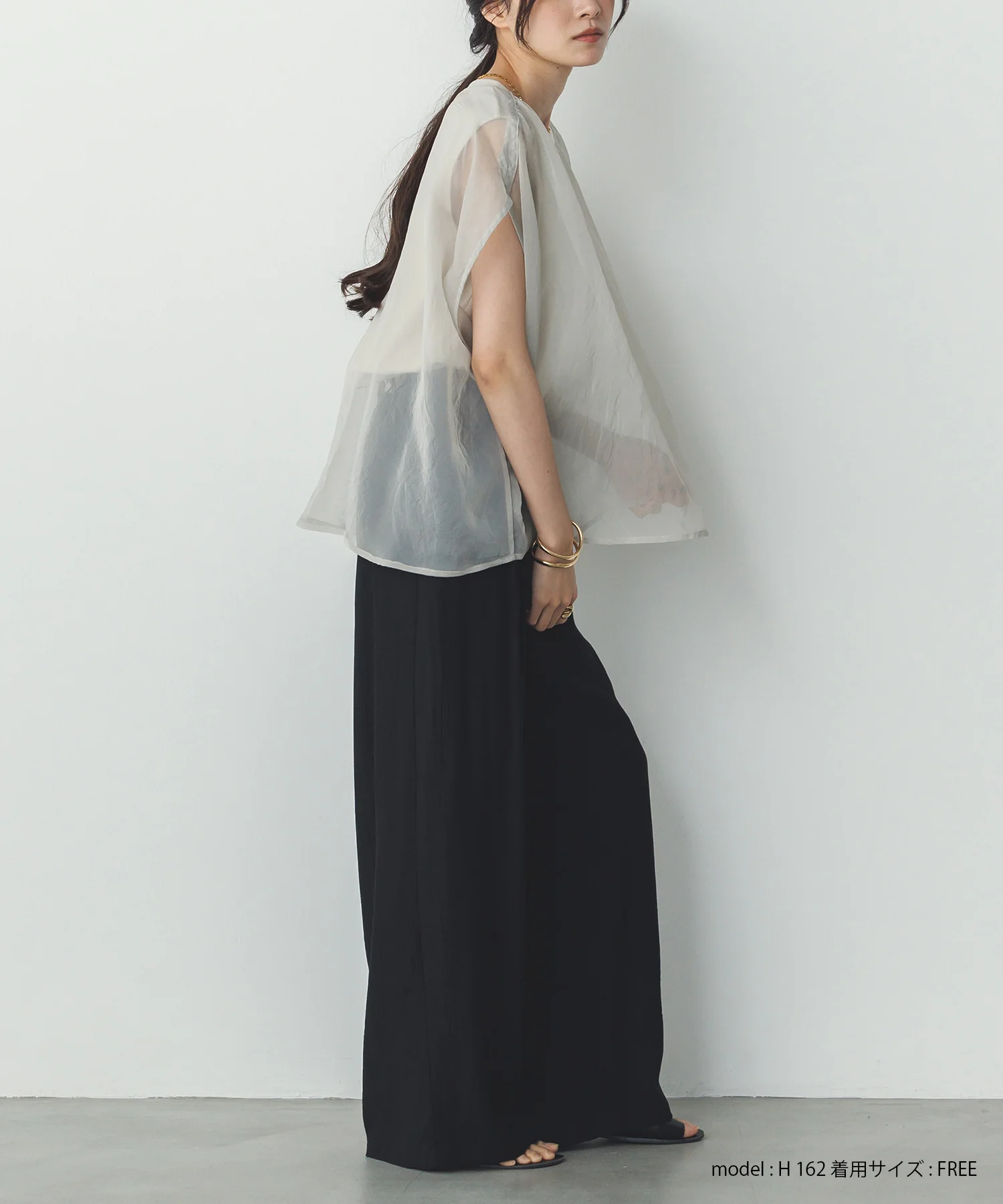 ニュアンス シアーレイヤードトップス