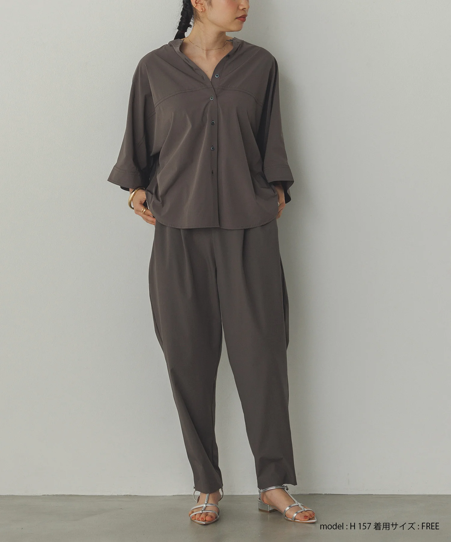 【接触冷感】ドルマンシャツ