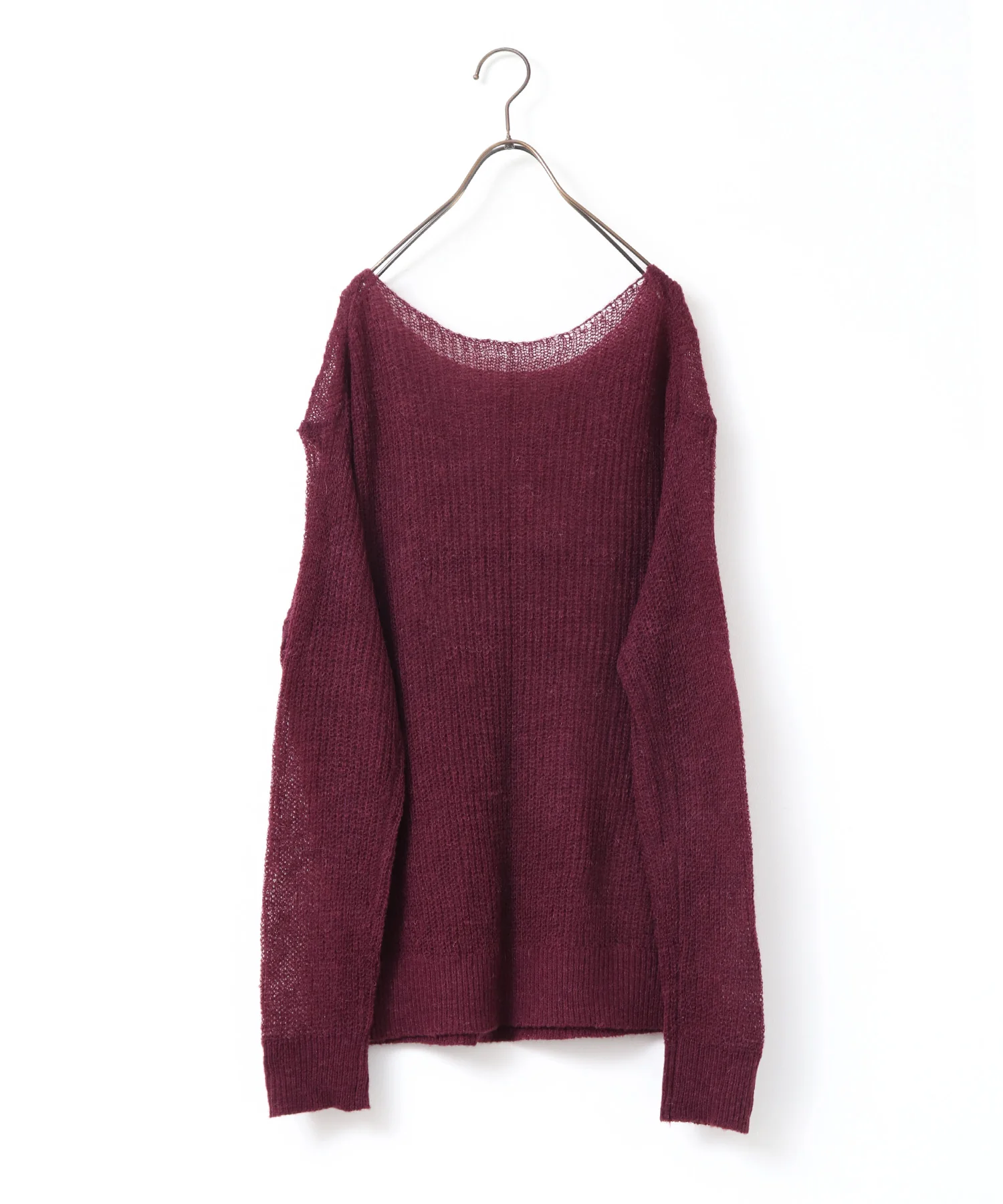 アルパカニット ロゴシアートップス