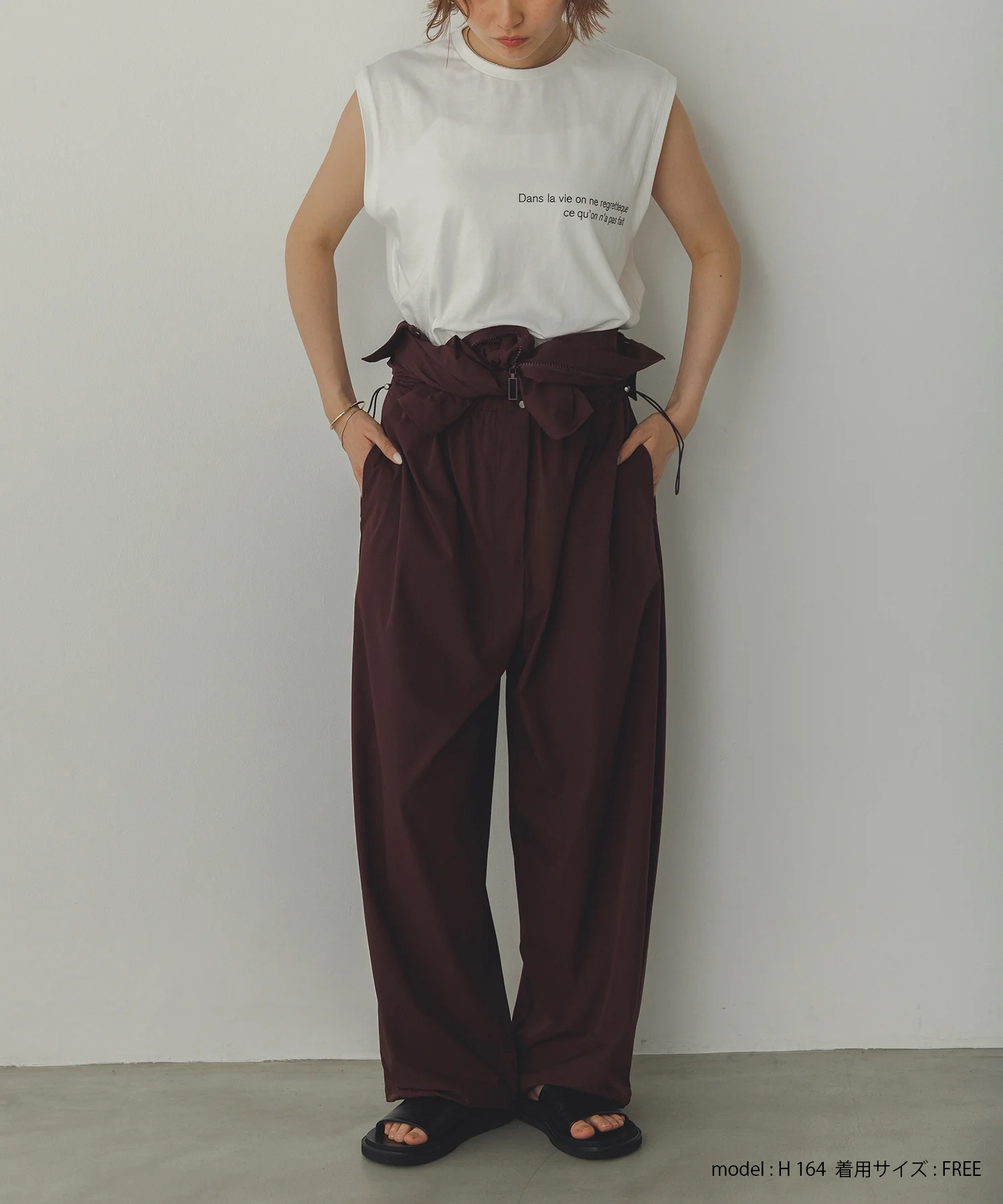 ミニロゴプリント フレンチトップス