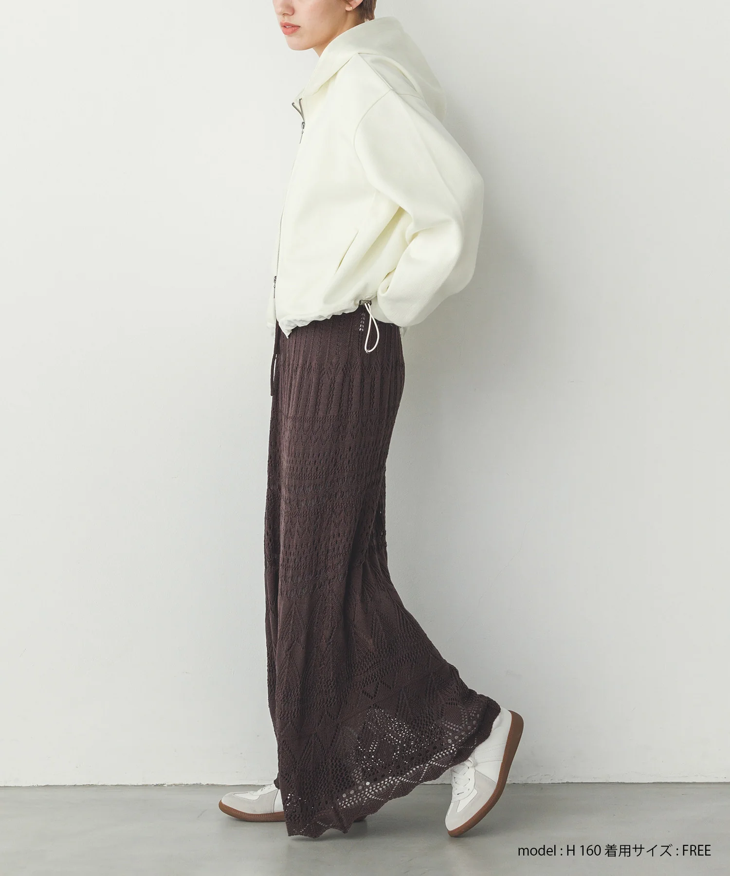 ダブルジップ ショートフーディ