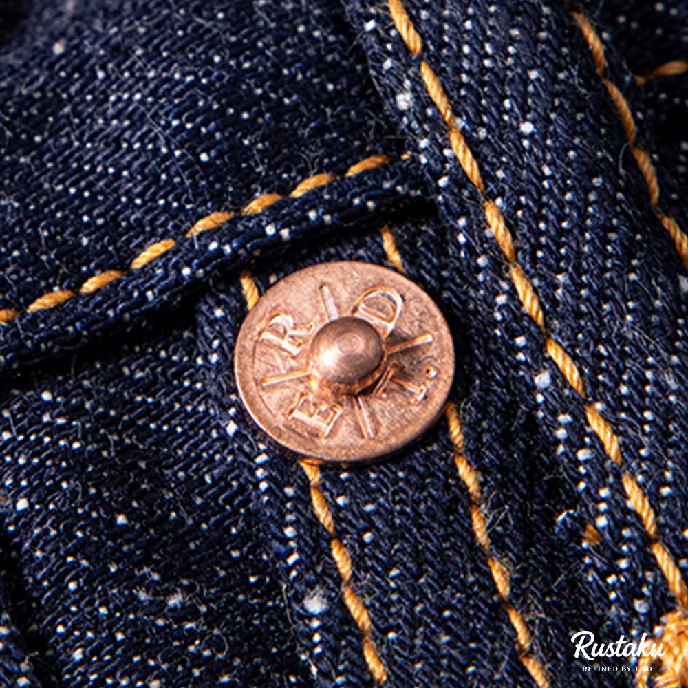 アメリカンクラシック　杢調リジッドセルビッジデニムパンツ