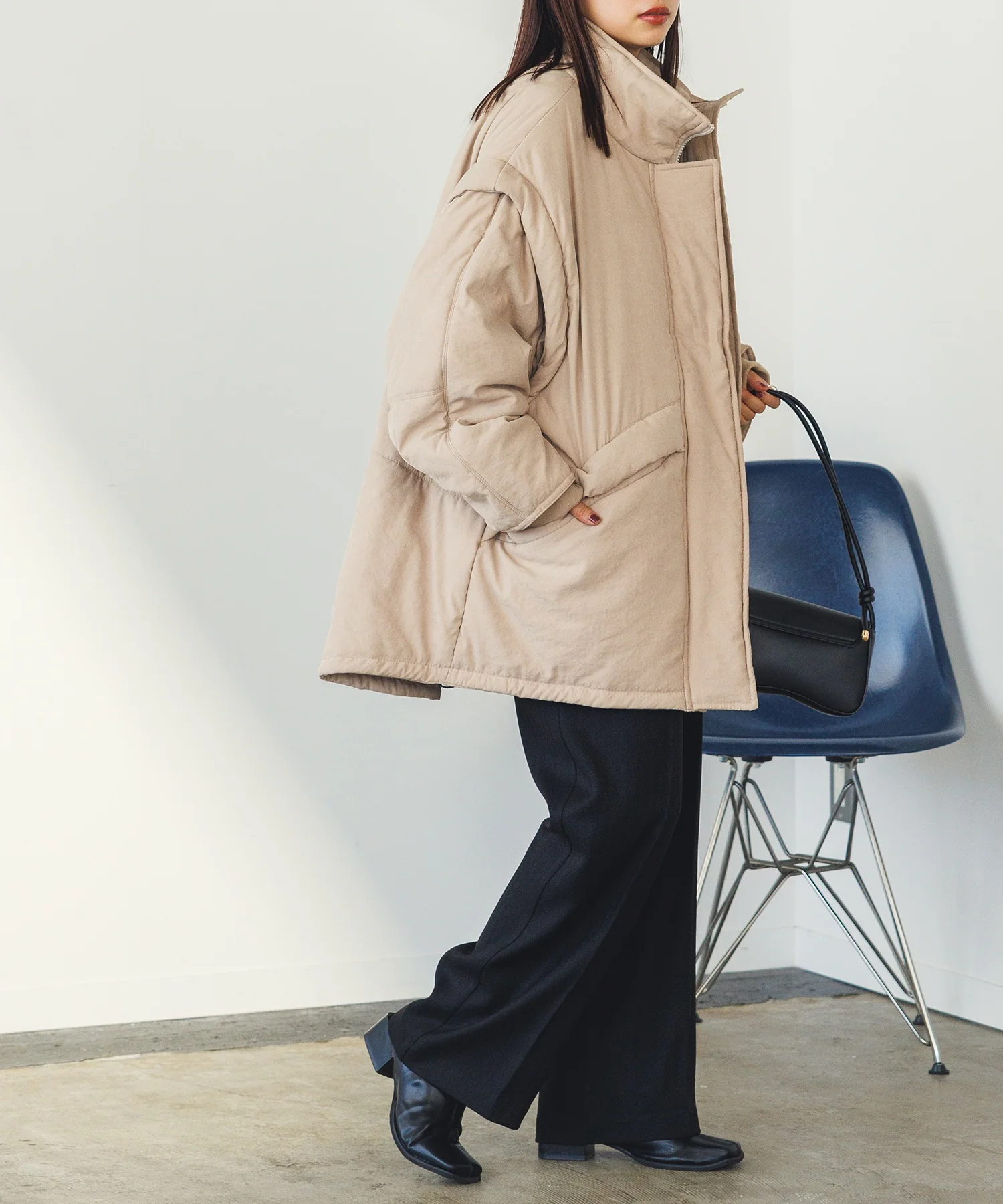 袖取り外しモッズコート