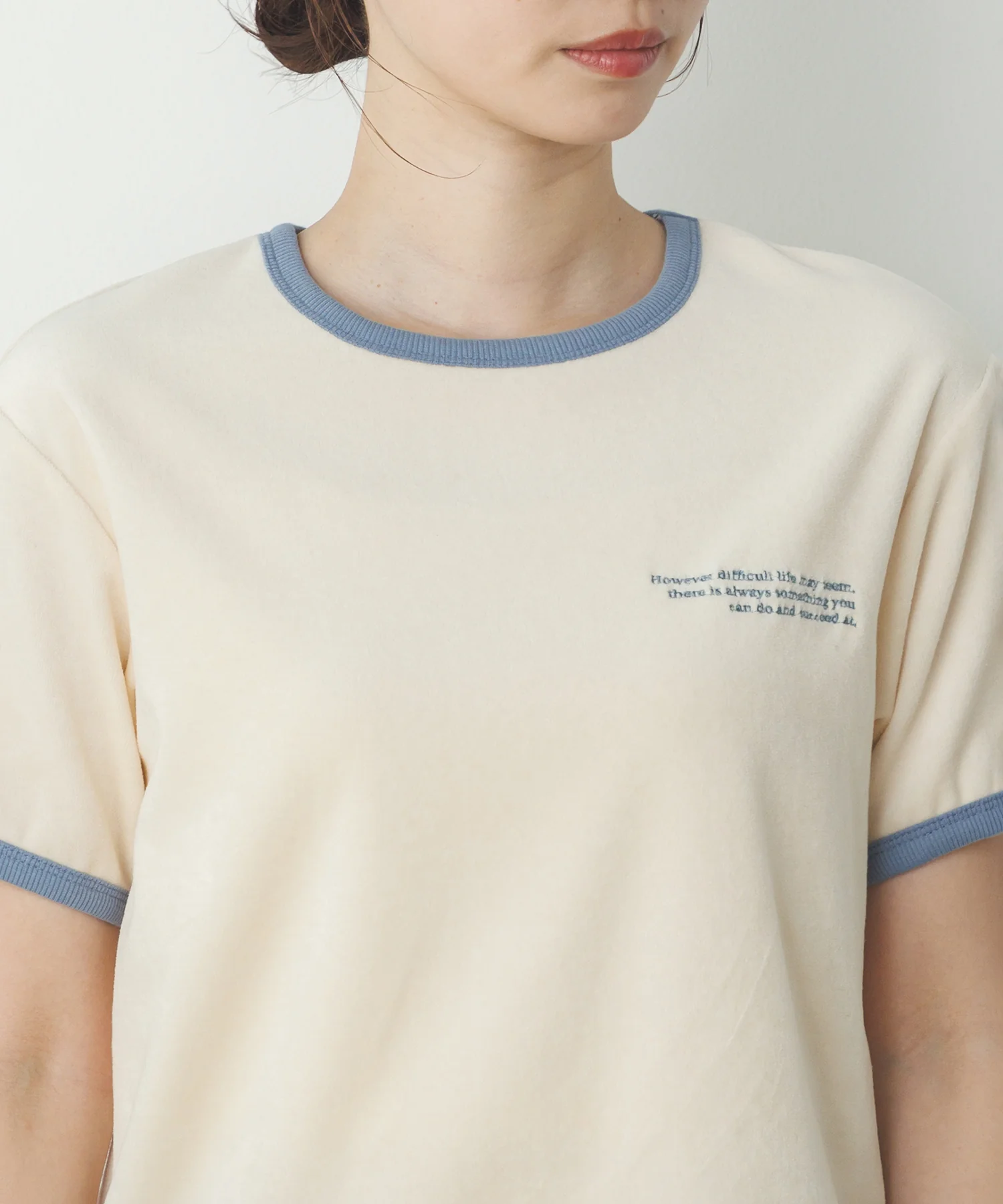 ベロア リンガーTシャツ