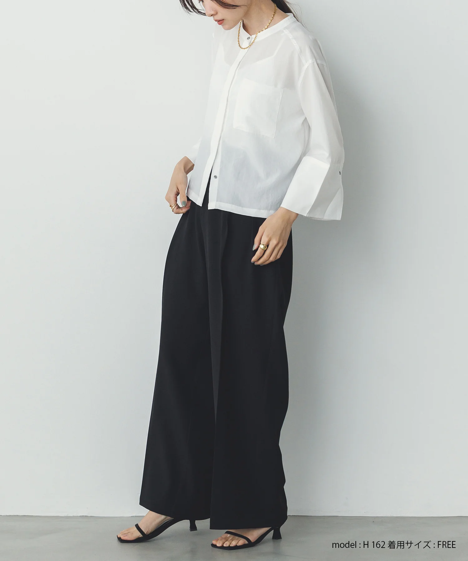 スパンローン カフスポイントシャツ