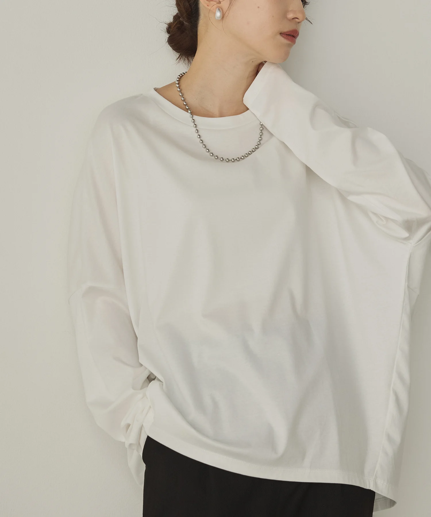 コクーンシルエット ロンT