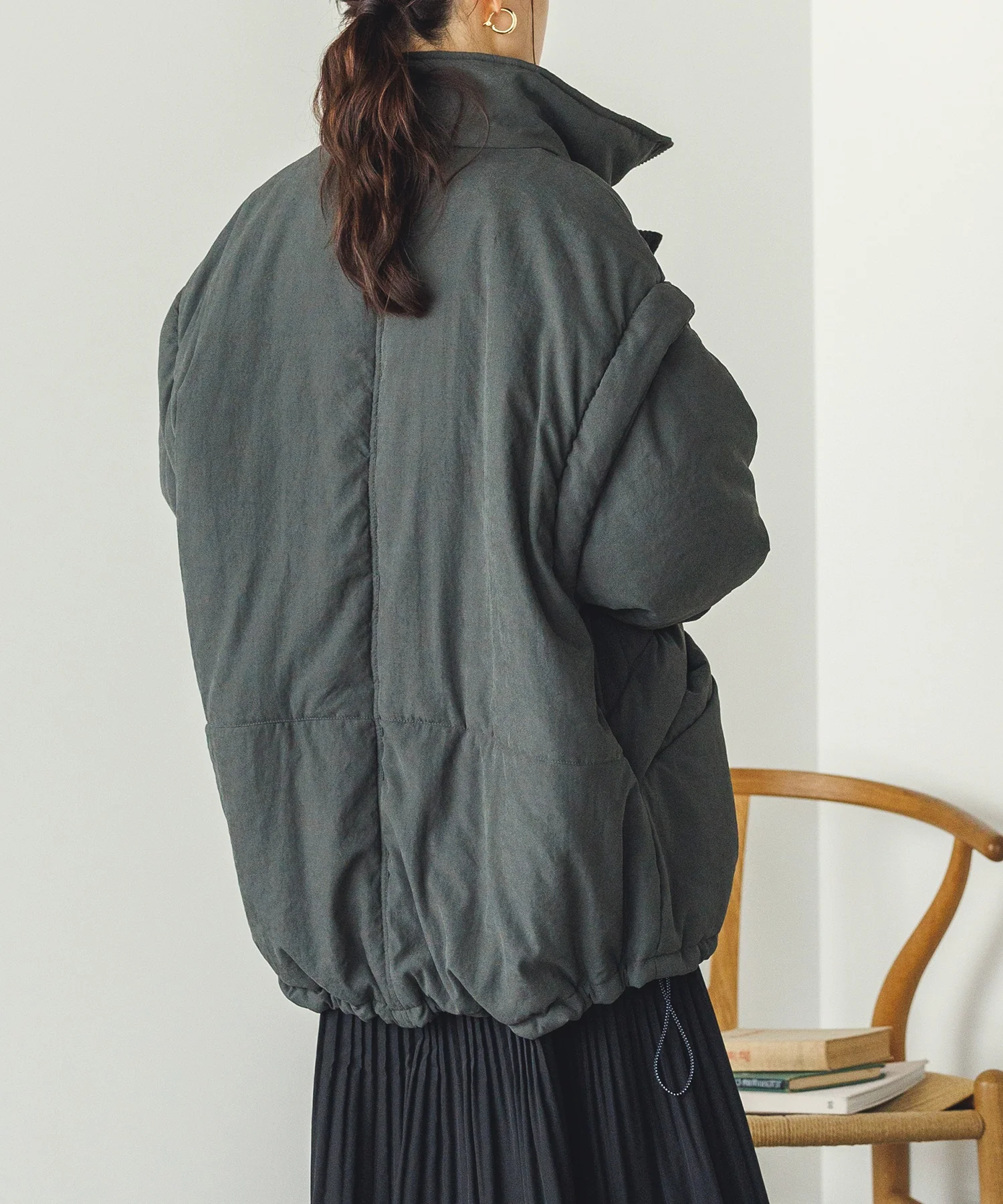 袖取り外しモッズコート