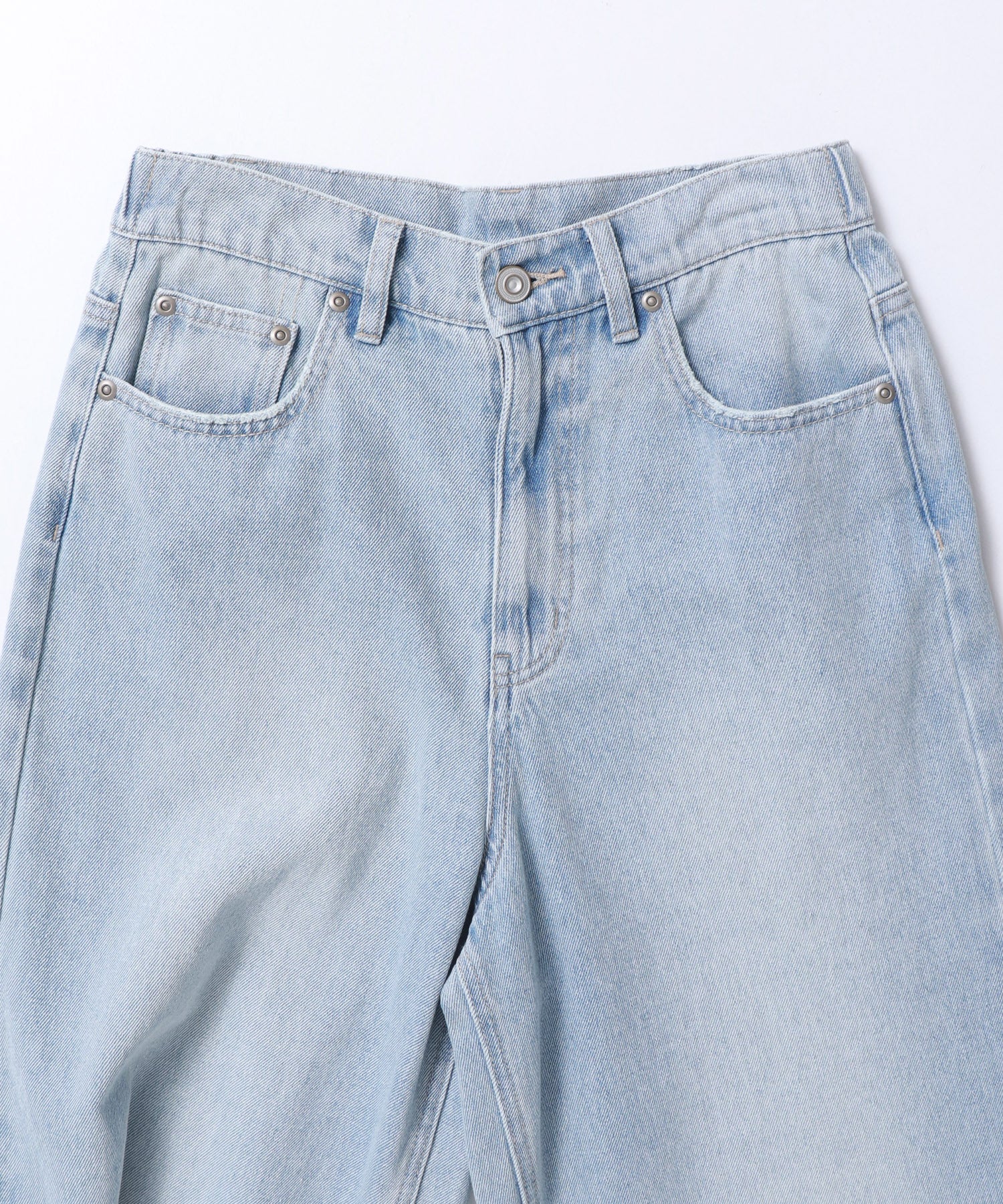 デニム/ツイル バギーパンツ