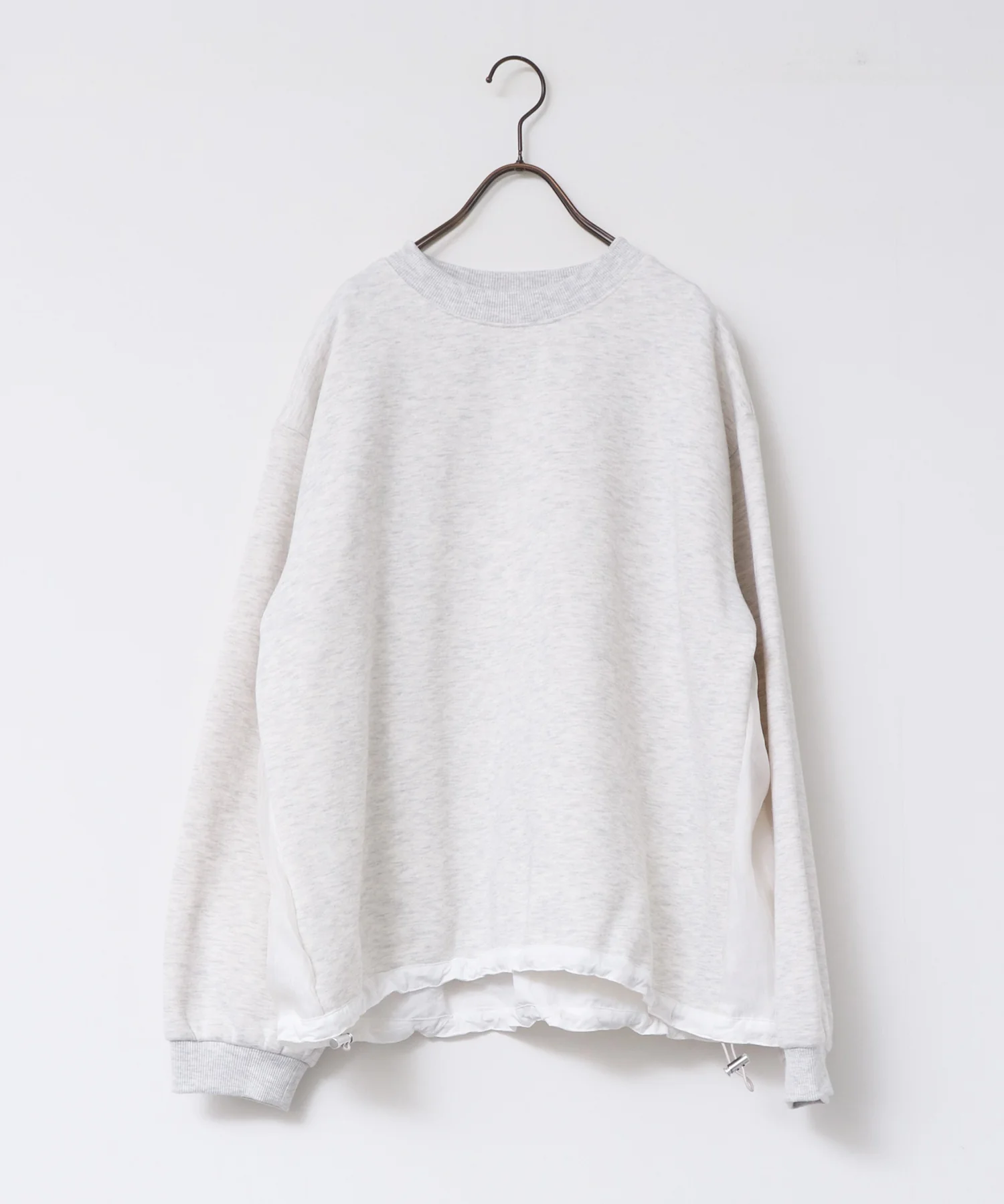 バックシアー 裏起毛バルーンスウェット