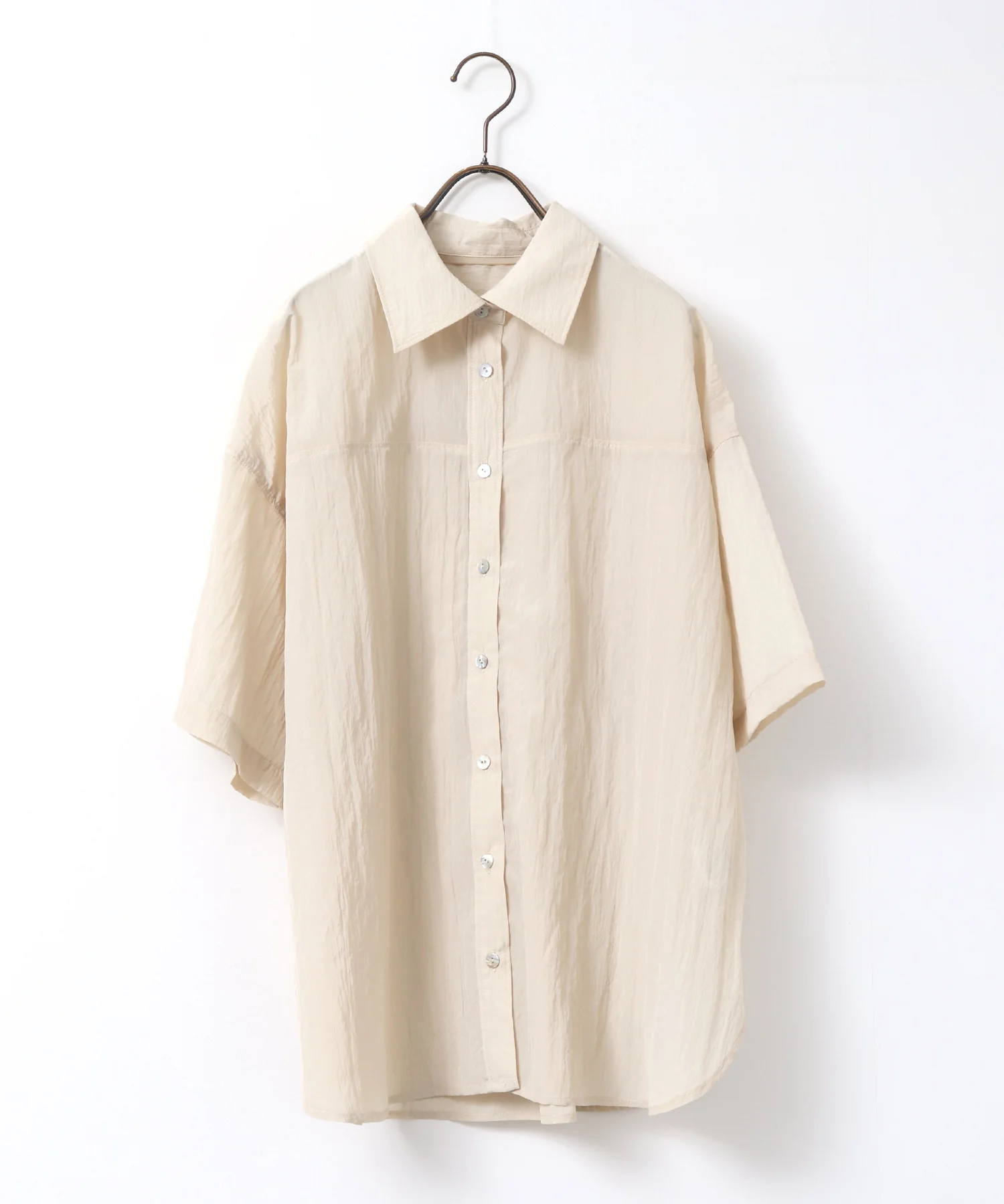 ワッシャー加工 2WAYシャツ