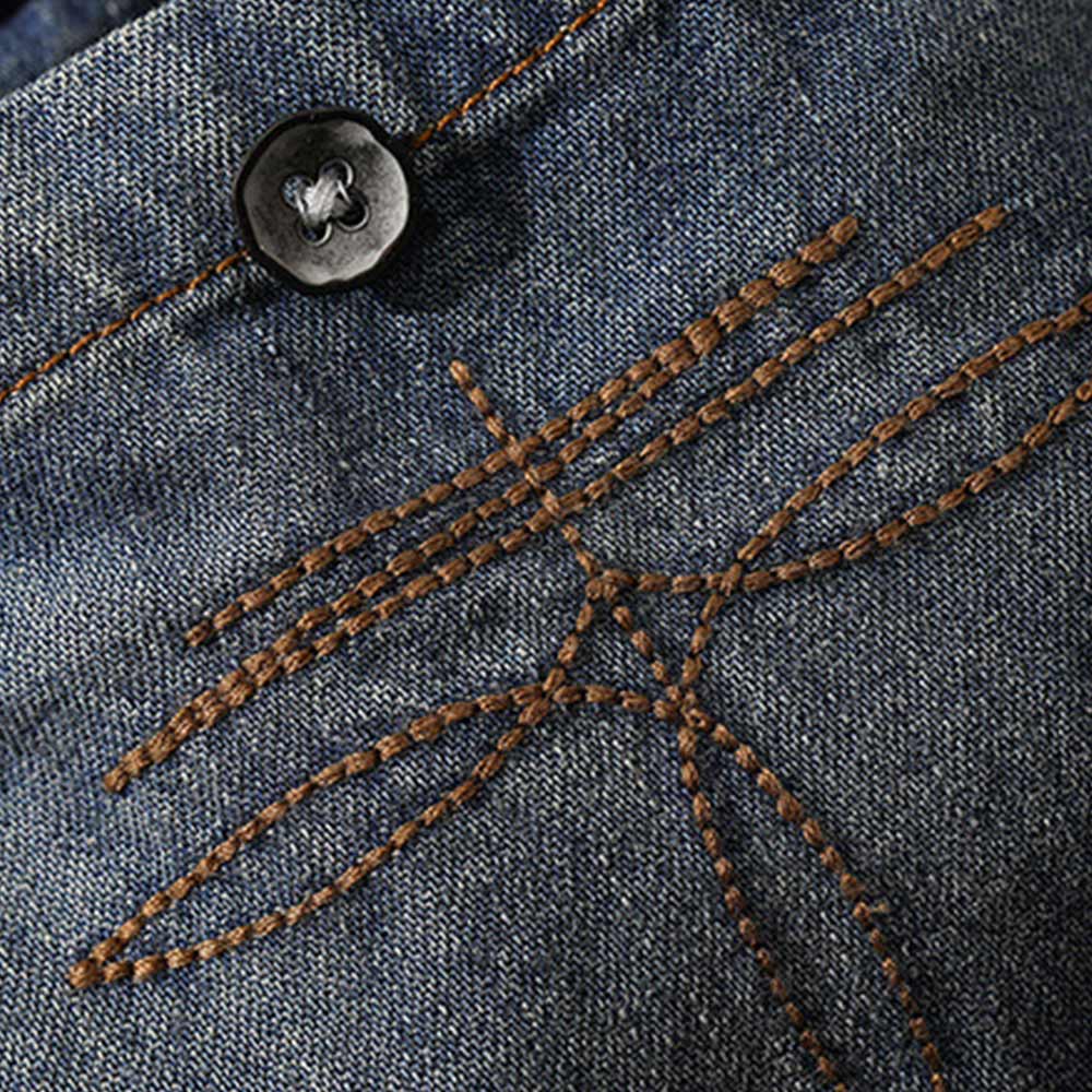 アメカジ　ウエスタン風ウォッシュデニムシャツ