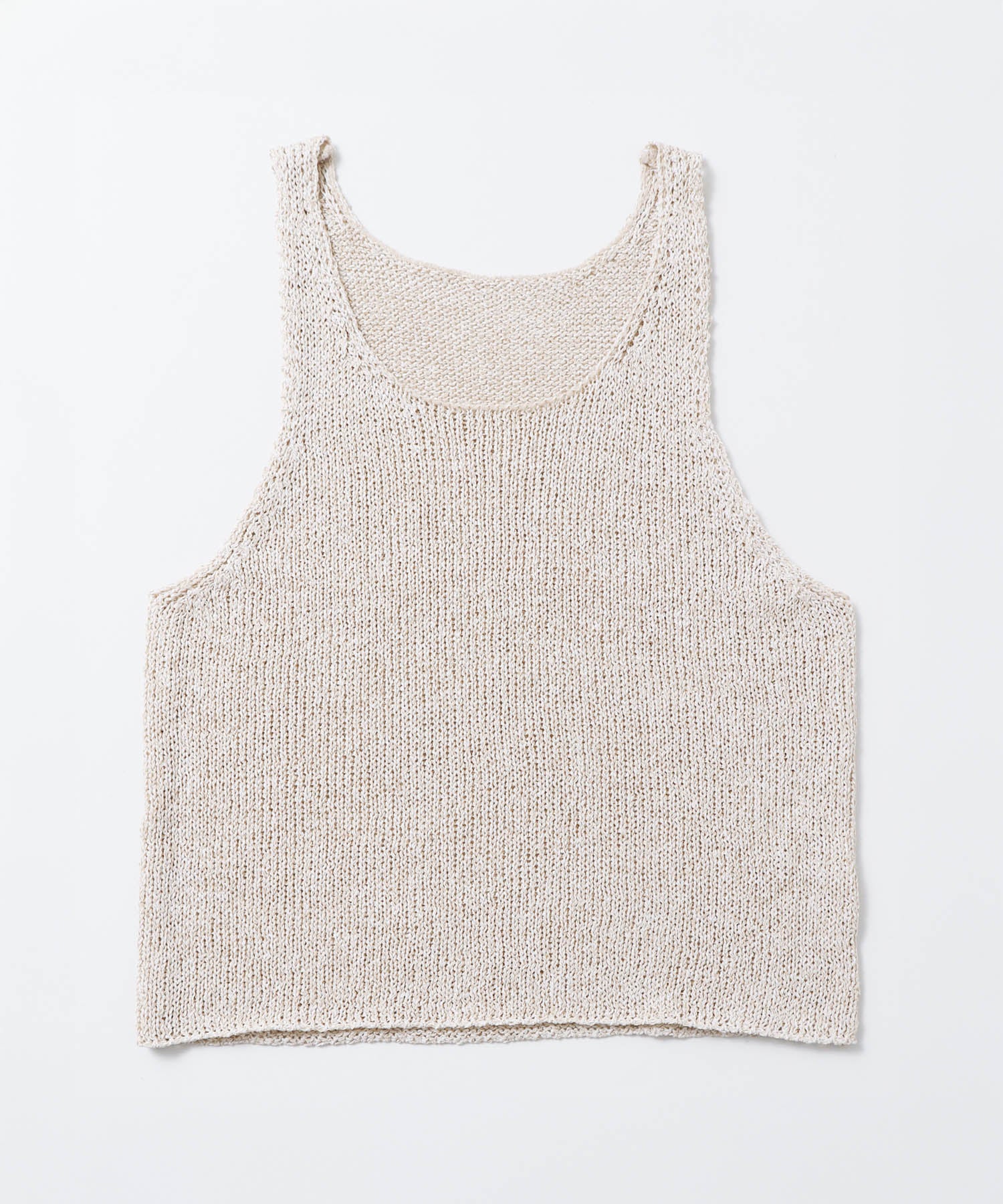 ペーパーヤーン オーバーニットタンク