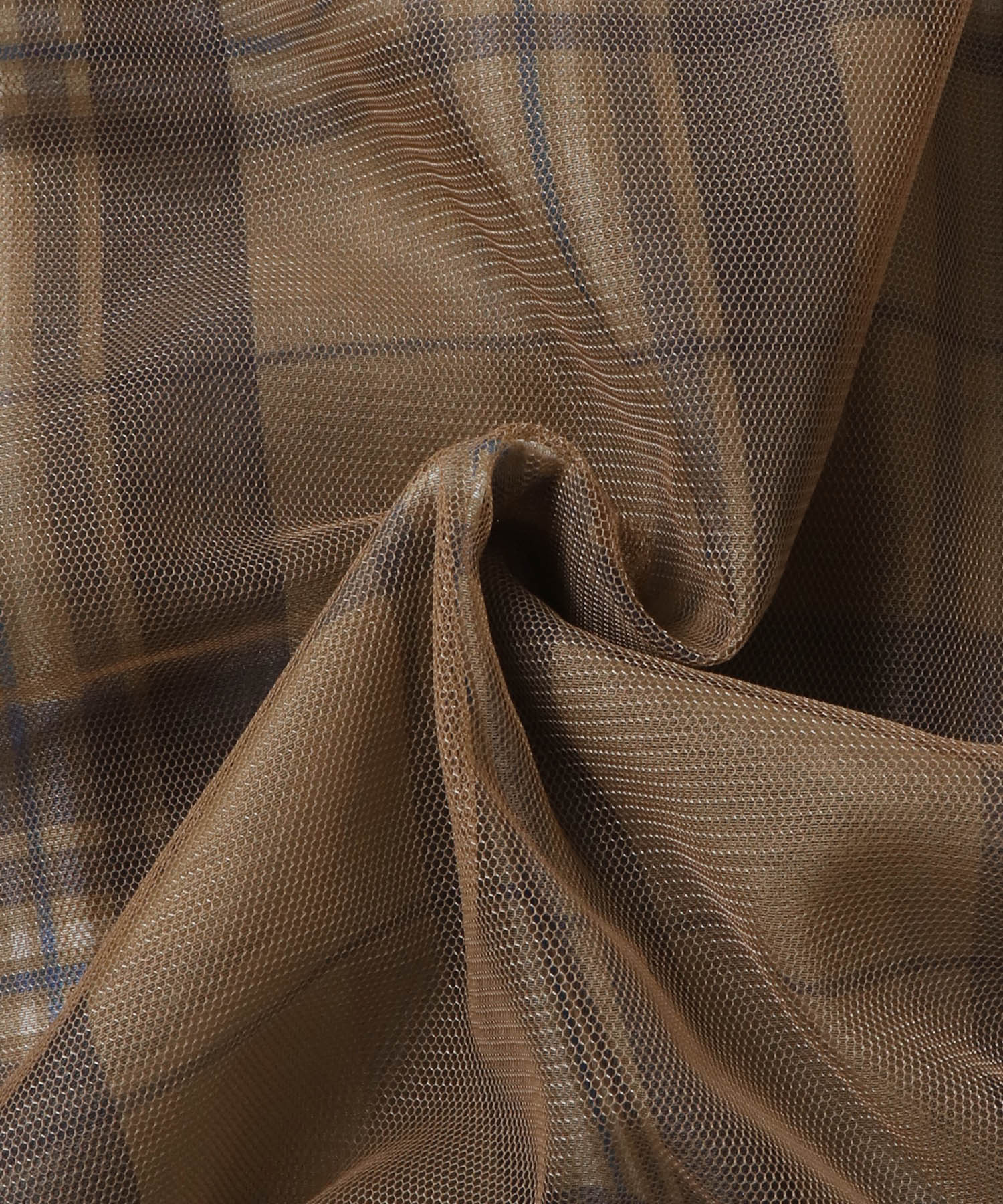 チュールシアー チェックブルゾン