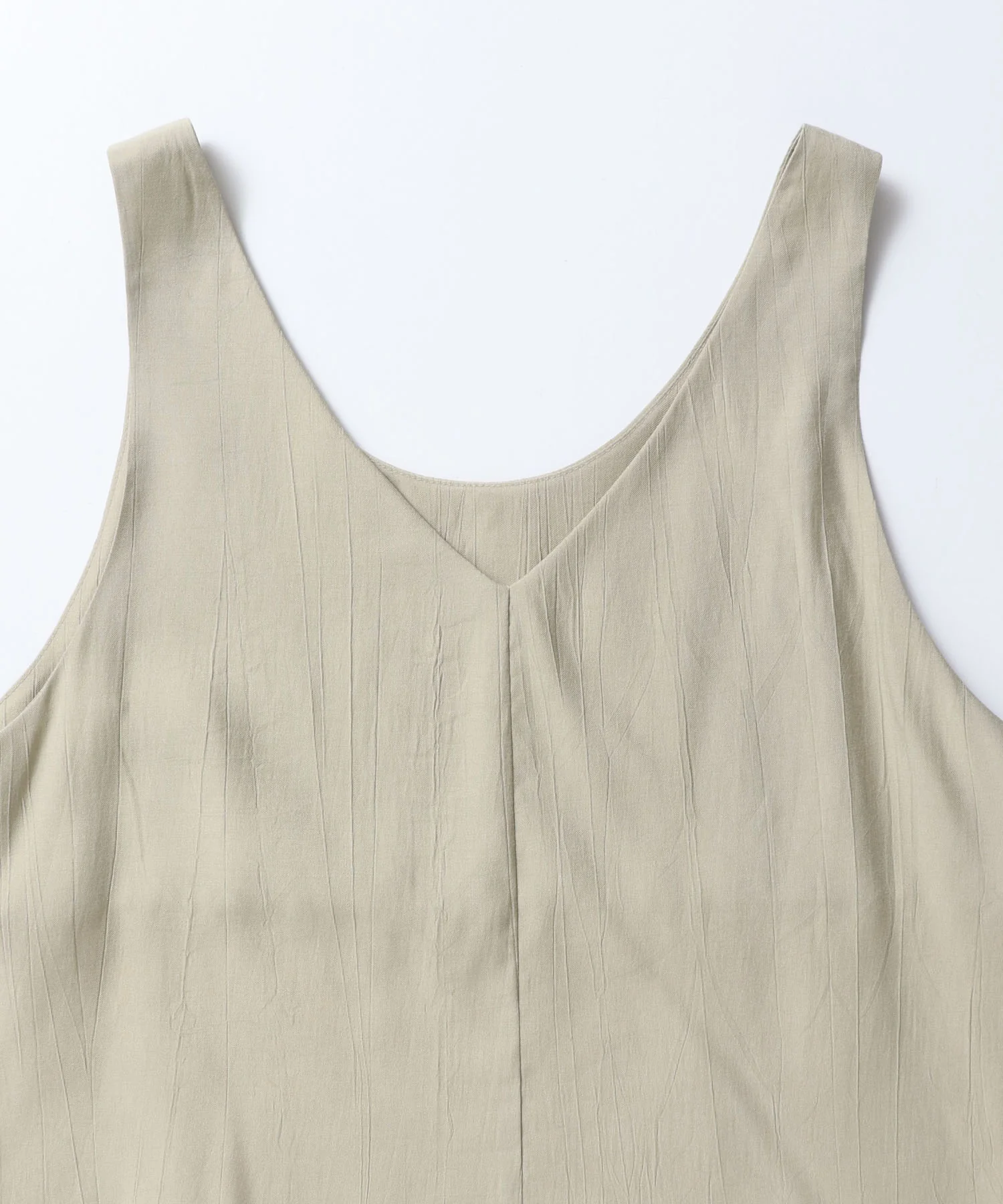 ワッシャーサテン ゆるタンクトップ