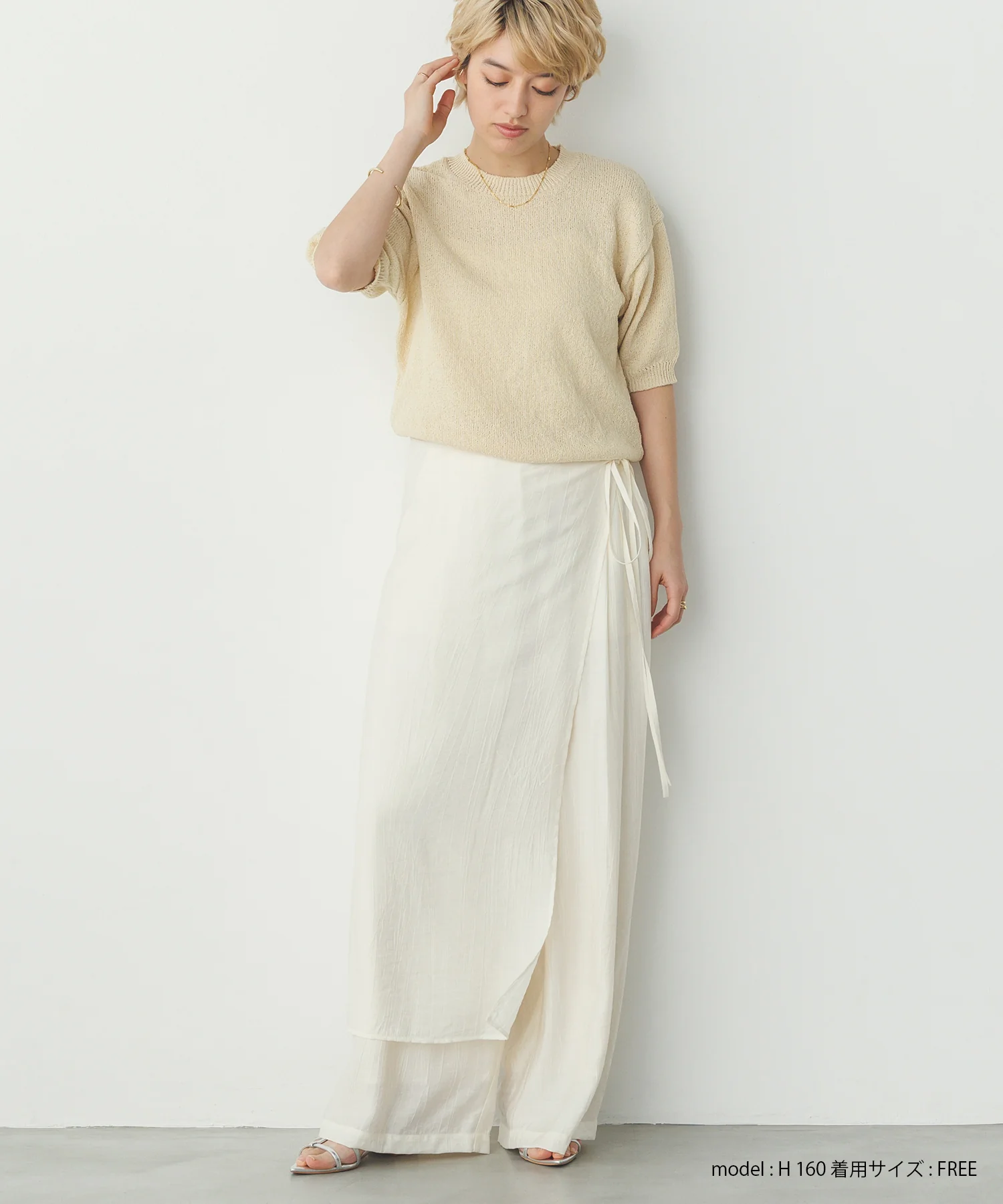 【別注】ハーフスリーブ サマーニット