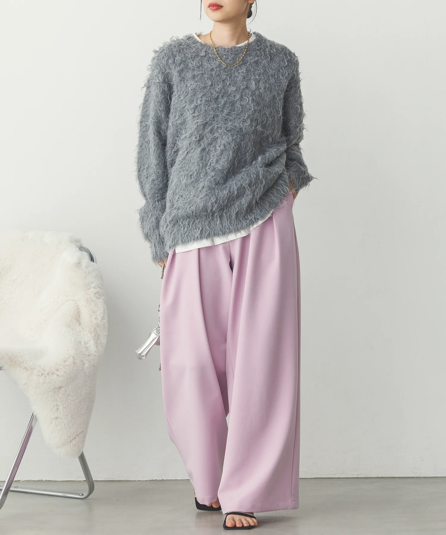 ストレッチワイドパンツ